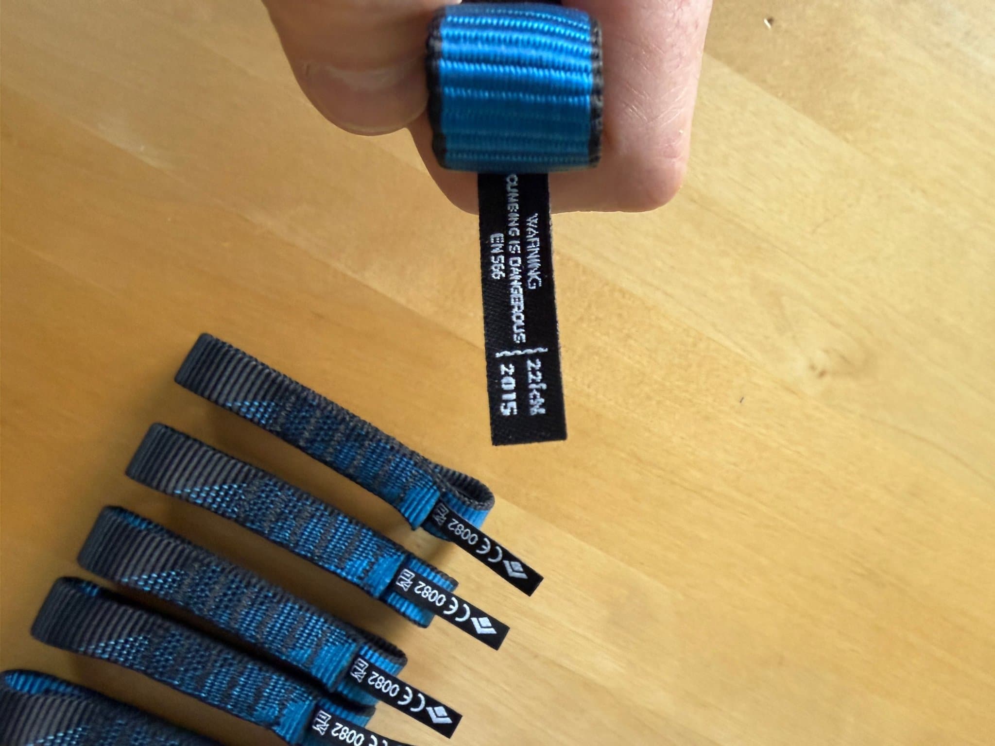 Black Diamond Dynex Sling 10mm 60cm, 6-pack blå-svart (oanvända)