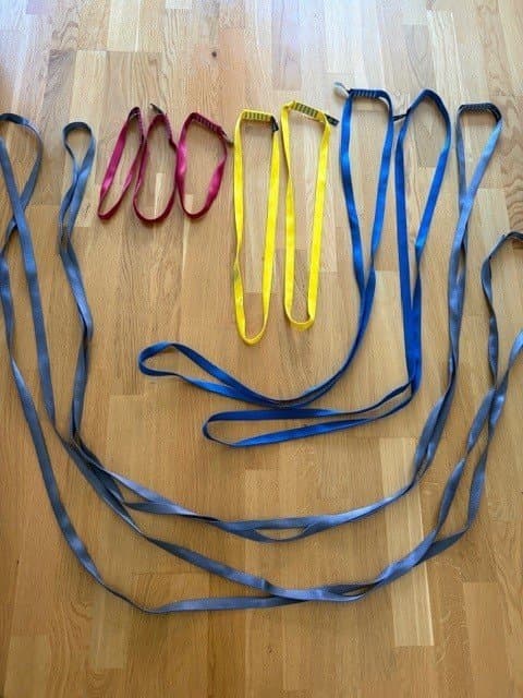 9st Black Diamond Nylonslingor (oanvända)