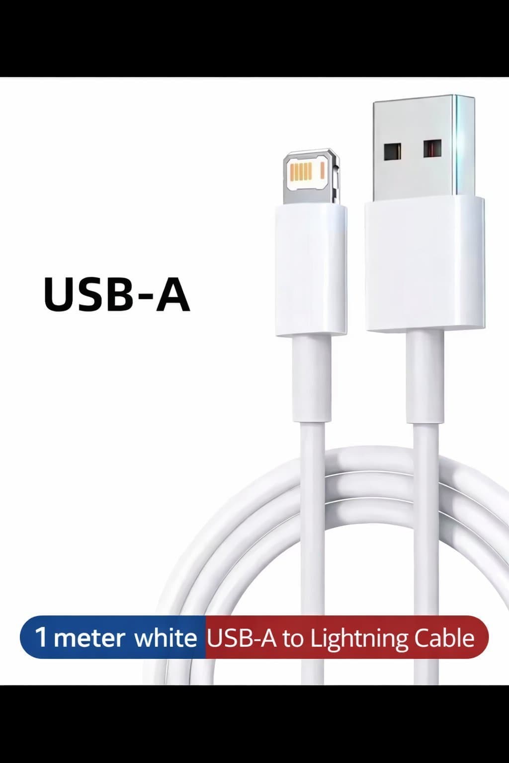 Ladd paket till iPhone. 65W GaN USB-C och USB-A Laddare, 1 meter kabel