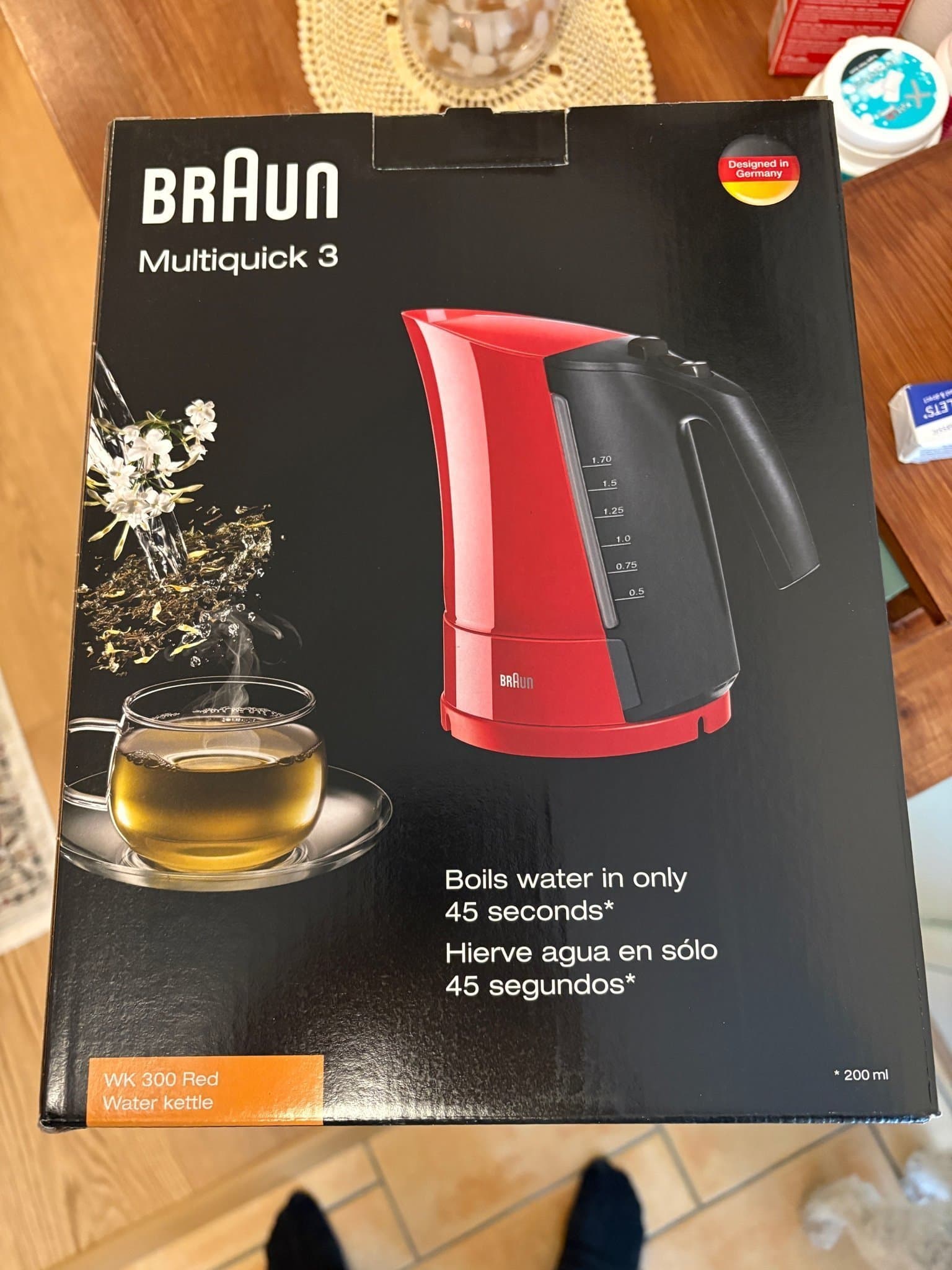 Braun Multiquick 3 Vattenkokare WK 300 Röd
