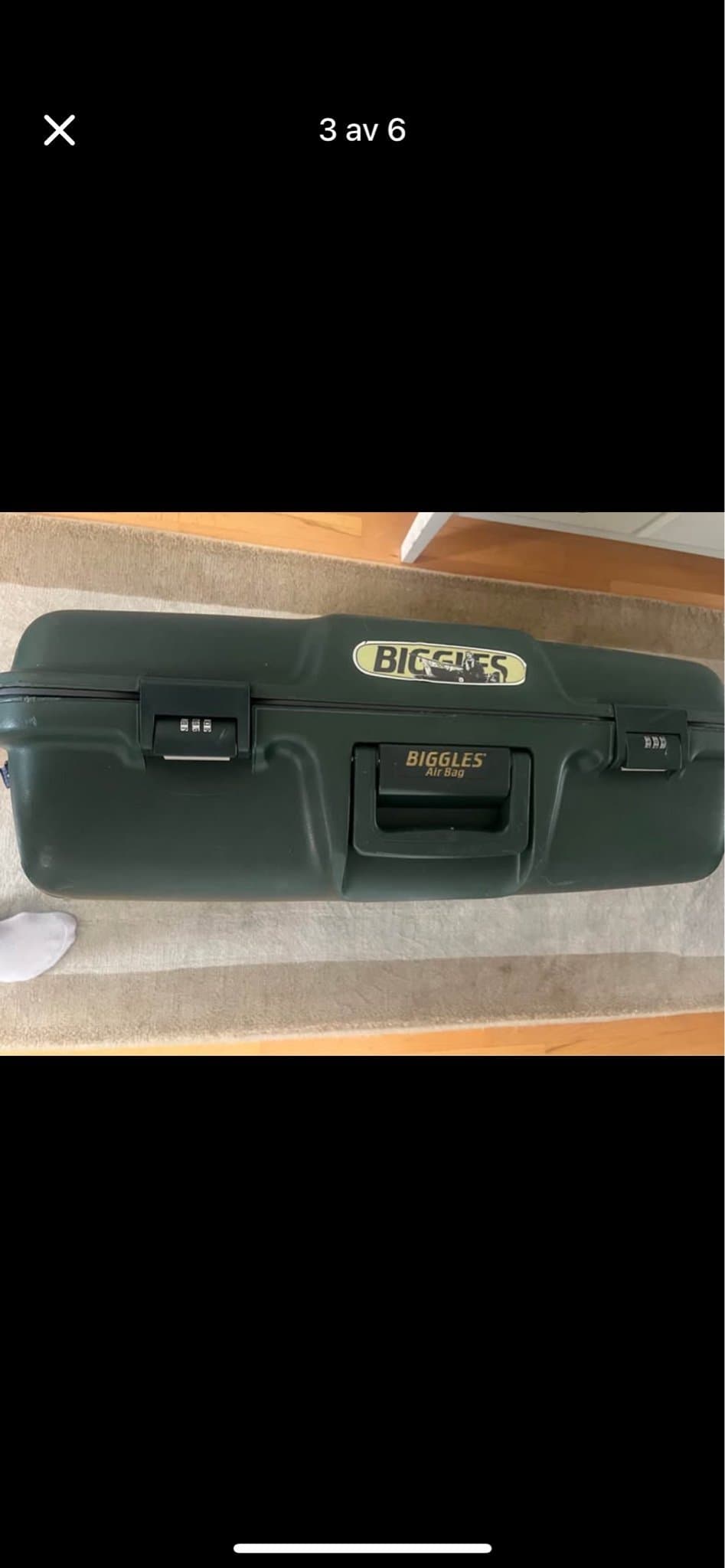 BIGGLES Resväska Grön