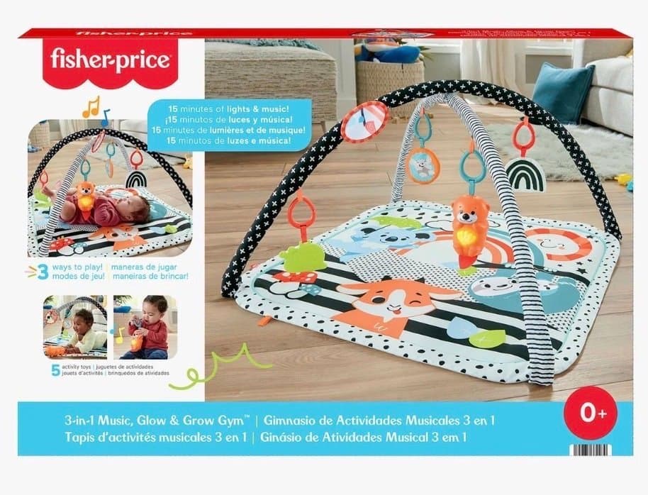 Fisher-Price 3-i-1 Musik, Glow & Grow Gym