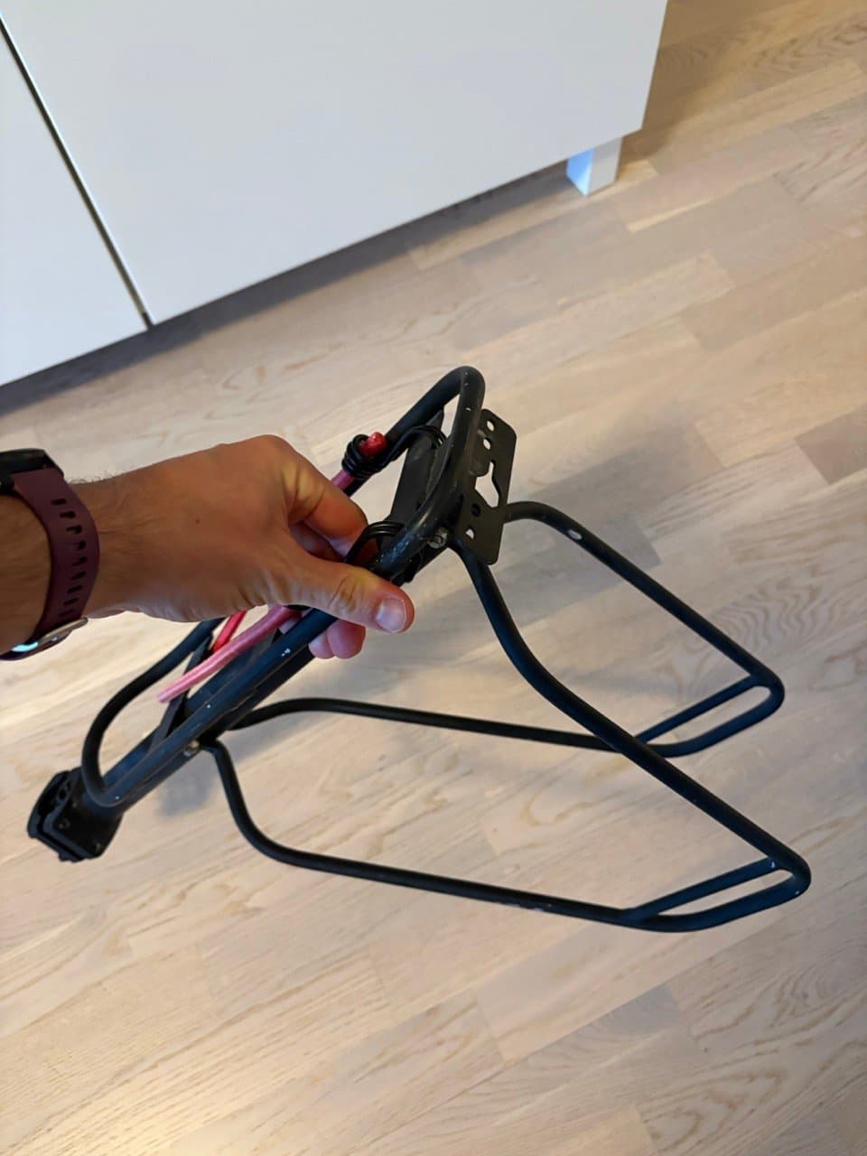 Cykelpakethållare för sadelstolpe