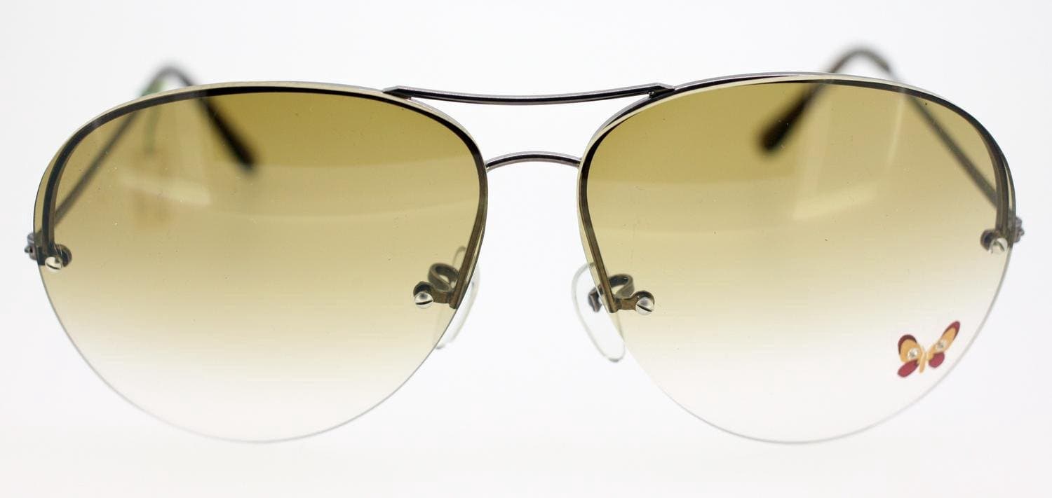 Vintage ladies pilot-style sunglasses with Butterfly motif detail-circa 80s-NEW