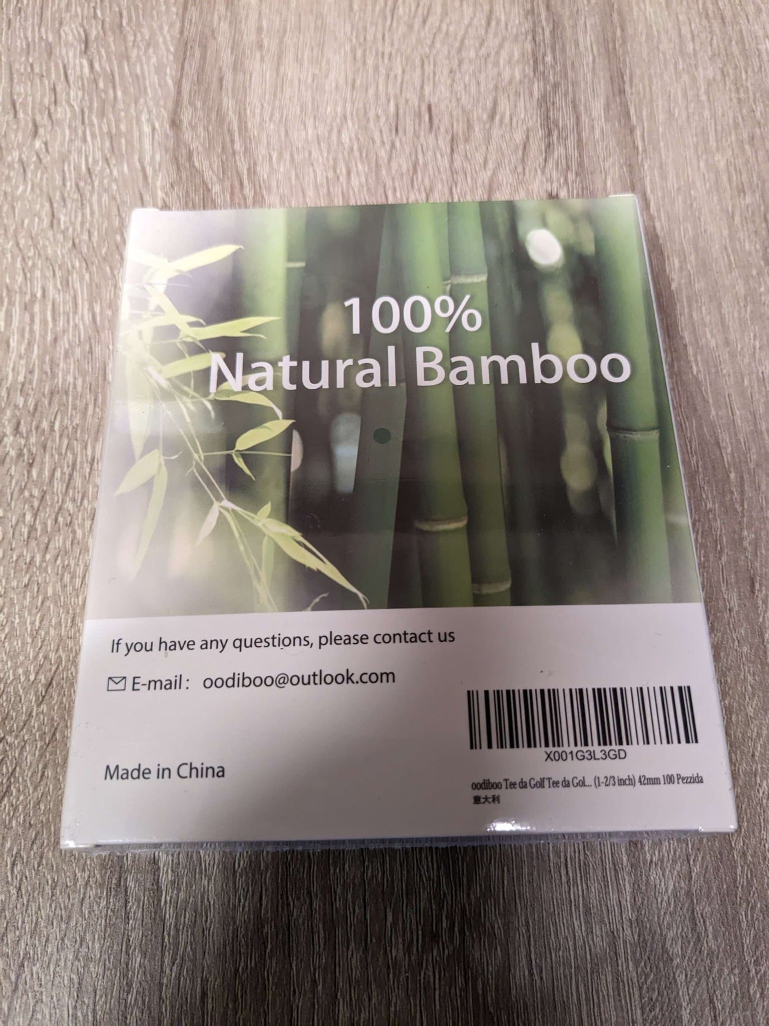 [Ny] 100 Stycken Golfpeggar Peggar Golf Tees 70 mm Bambu Trä Peg