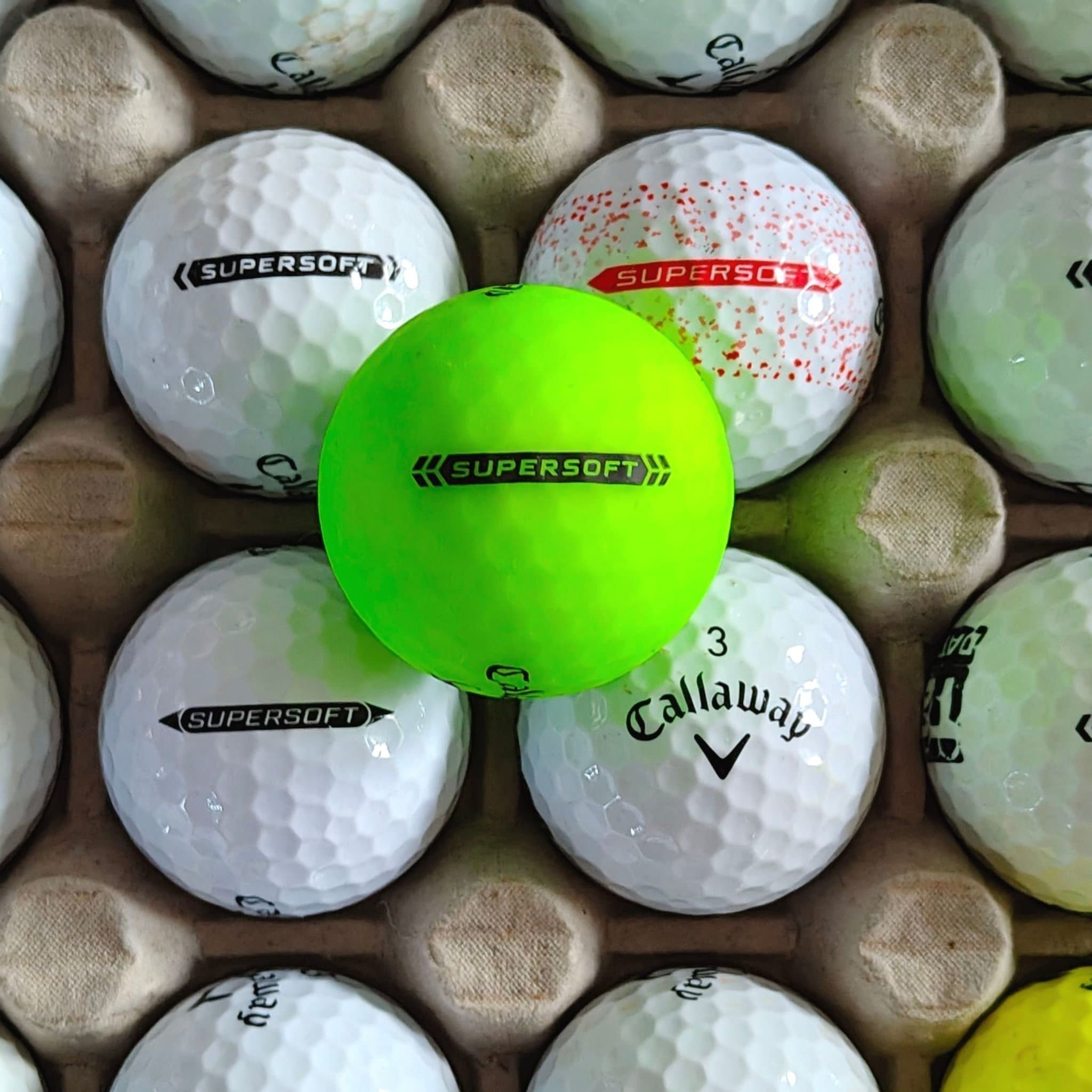 24 st Callaway Supersoft golfbollar – mycket fina bollar