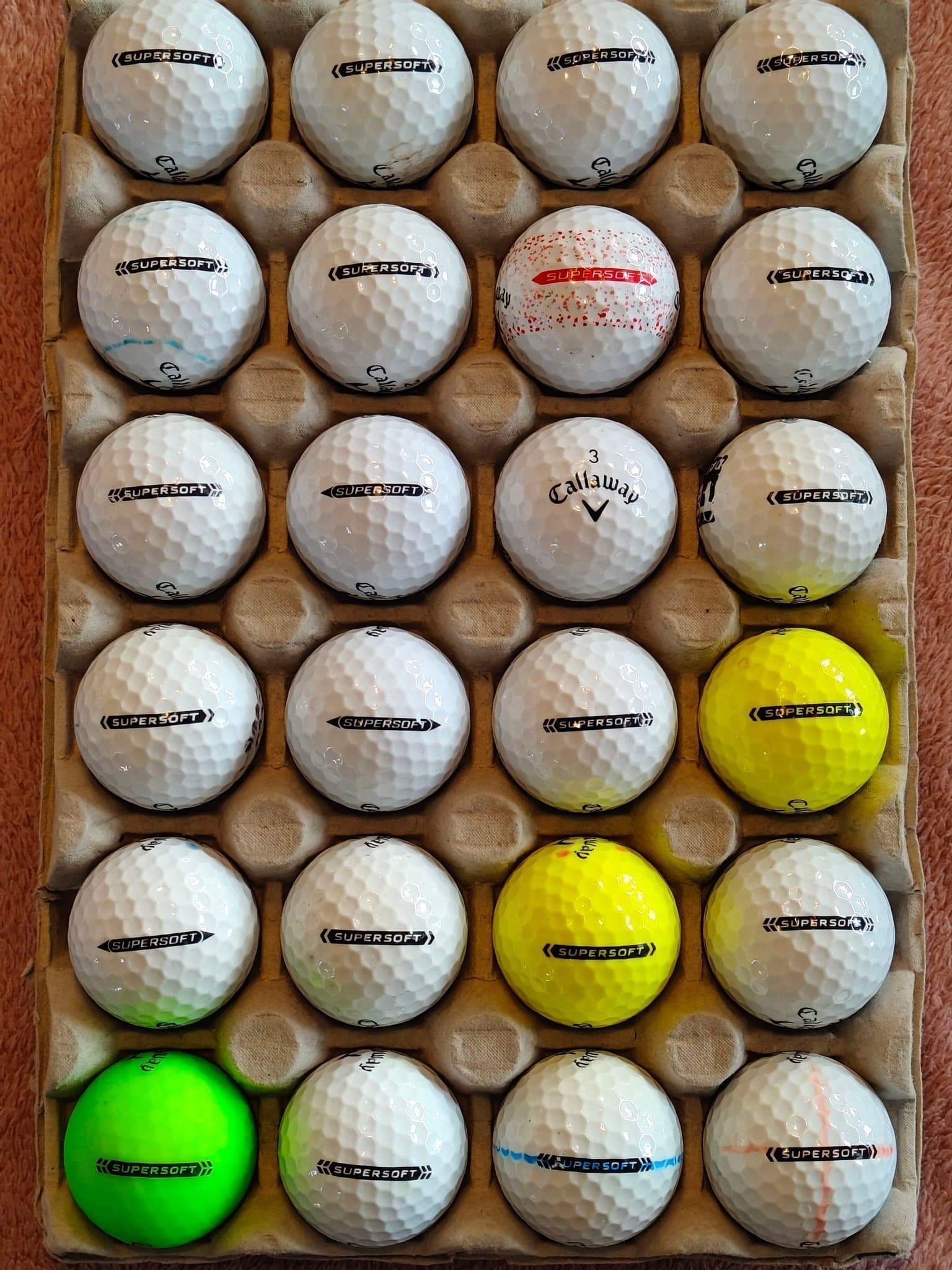 24 st Callaway Supersoft golfbollar – mycket fina bollar
