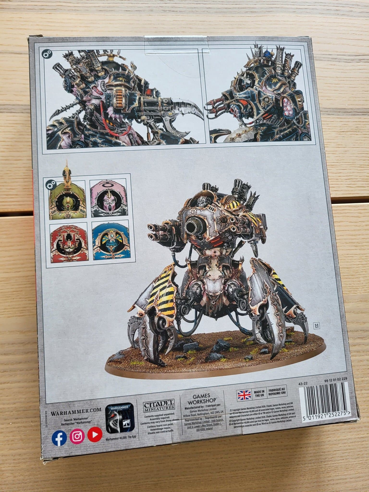 Warhammer 40,000 Chaos Space Marines Defiler. NIB