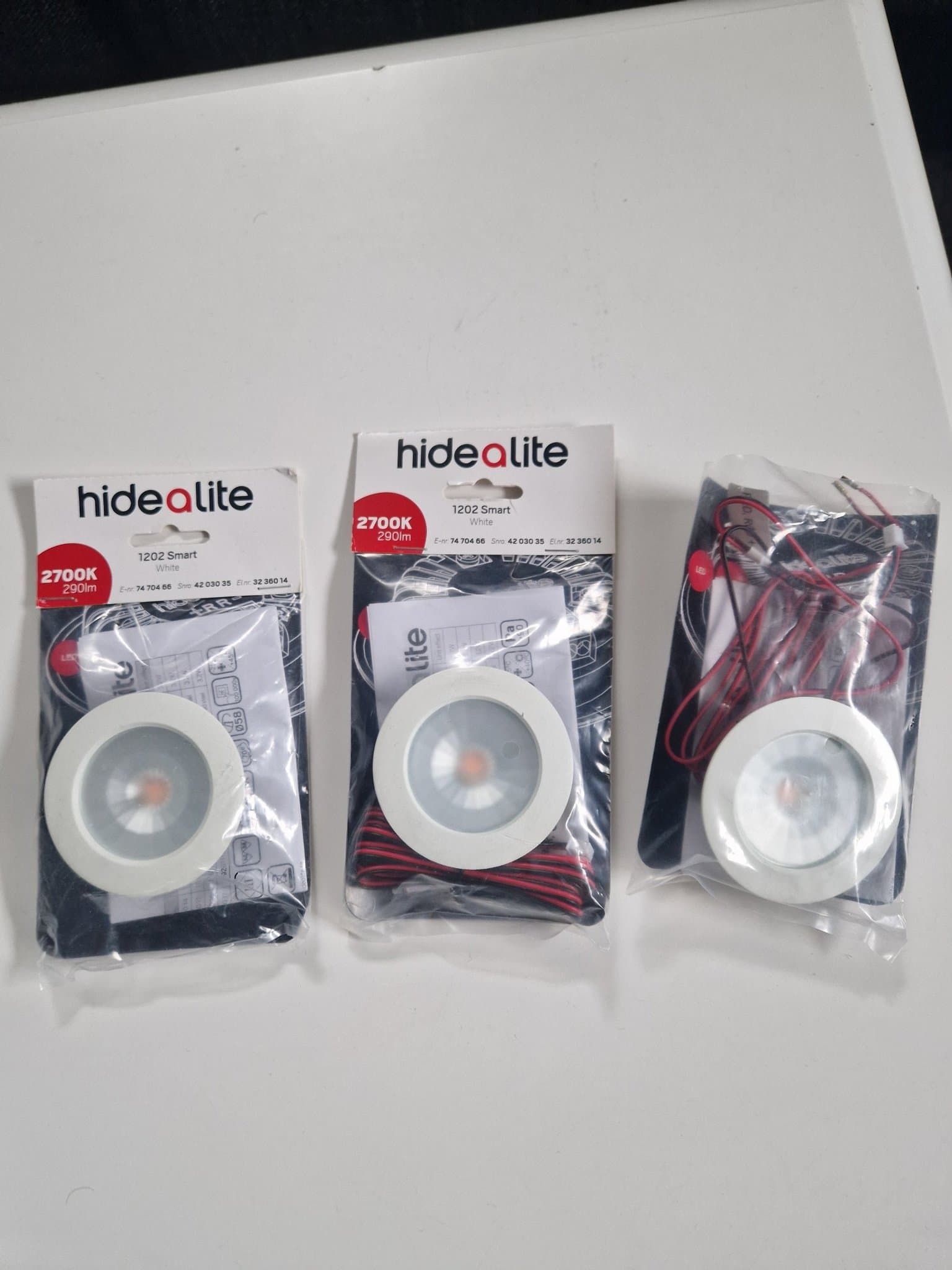 3st Hidealite 1202 Smart LED-spotlights med Jolly Pro-drivdon