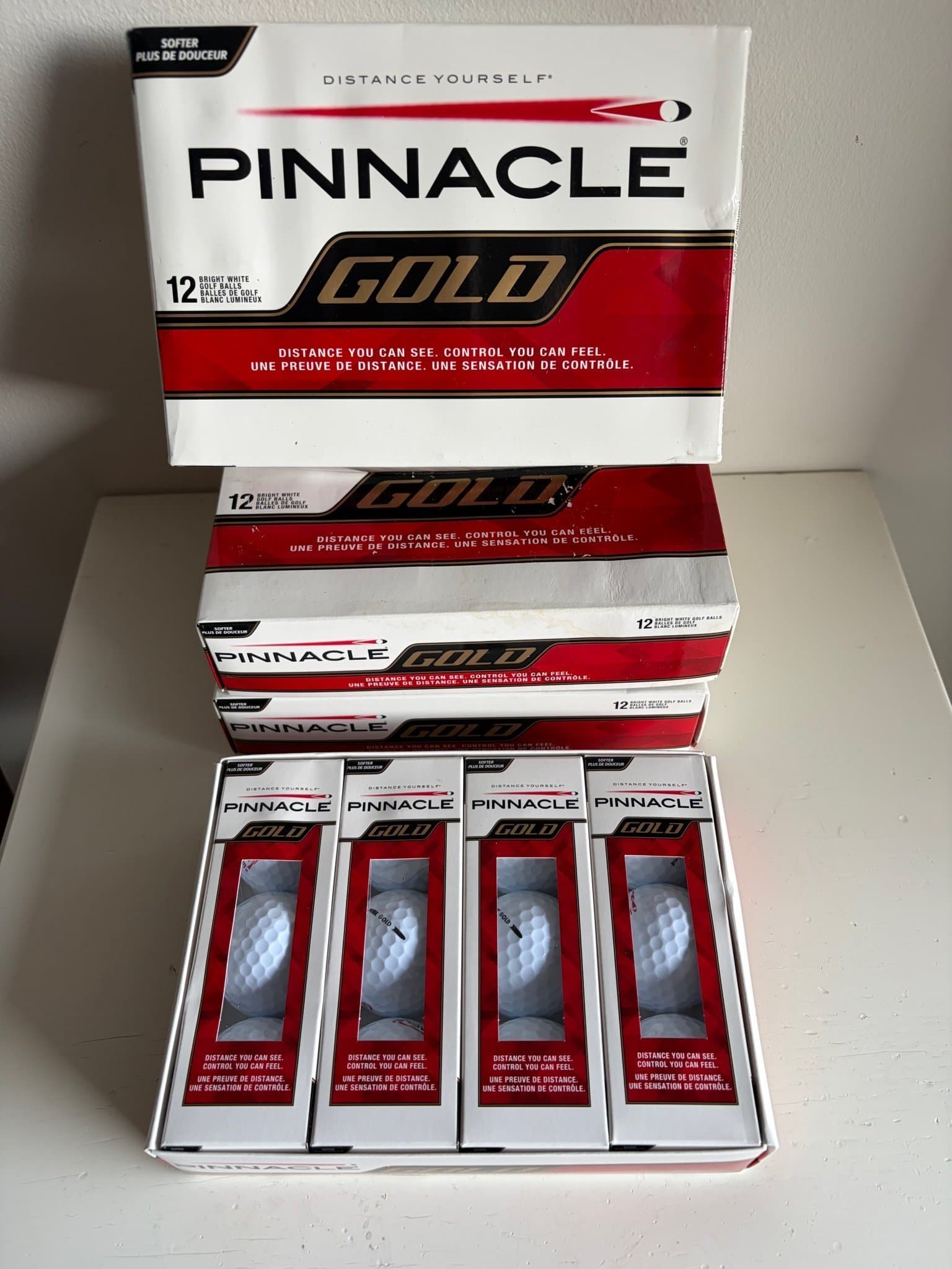 Pinnacle Gold golfbollar, 3 paket.