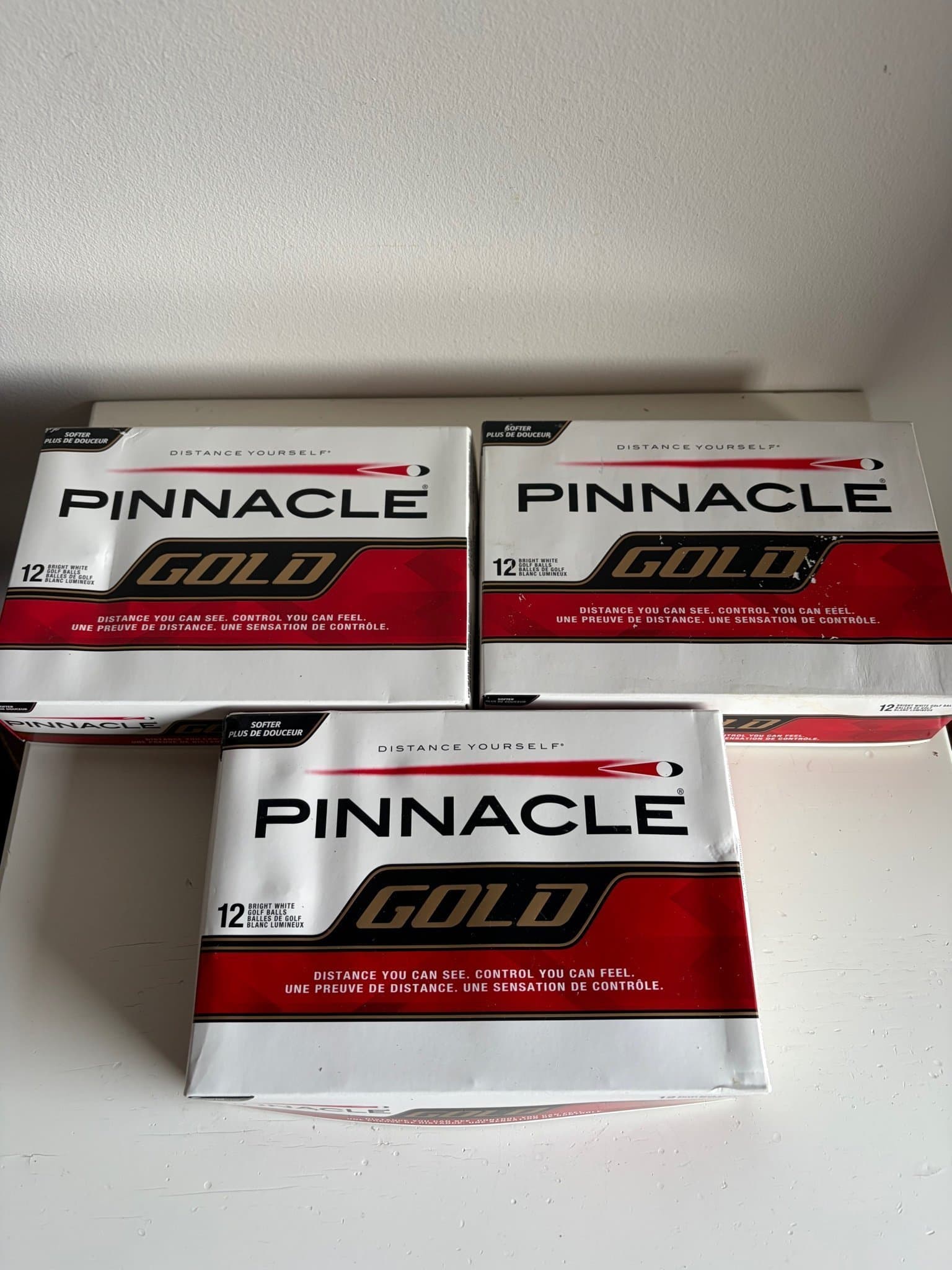 Pinnacle Gold golfbollar, 3 paket.
