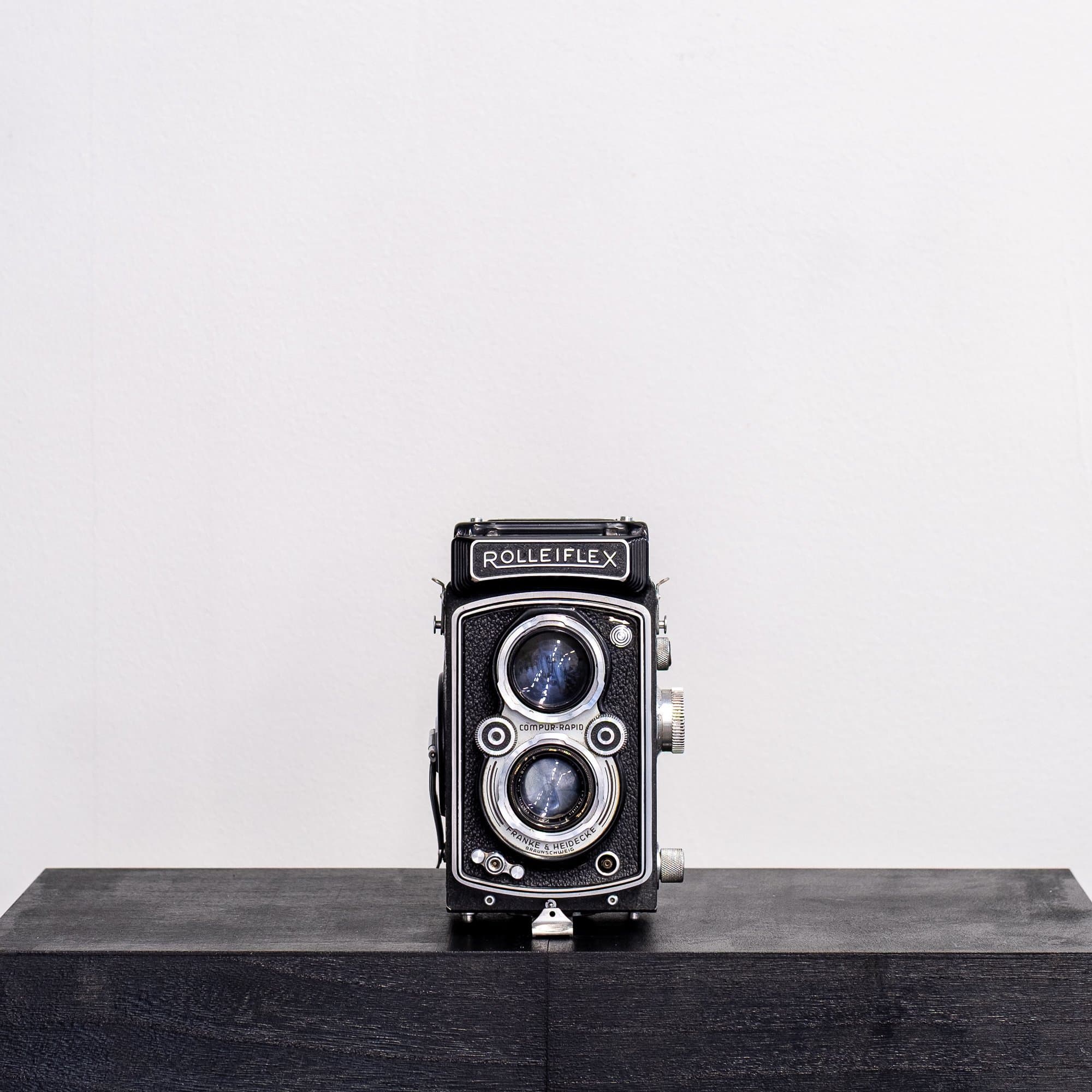 Rolleiflex Automat K4A - Carl Zeiss Tessar 75/3.5 T - gottskick kosmetiskt!