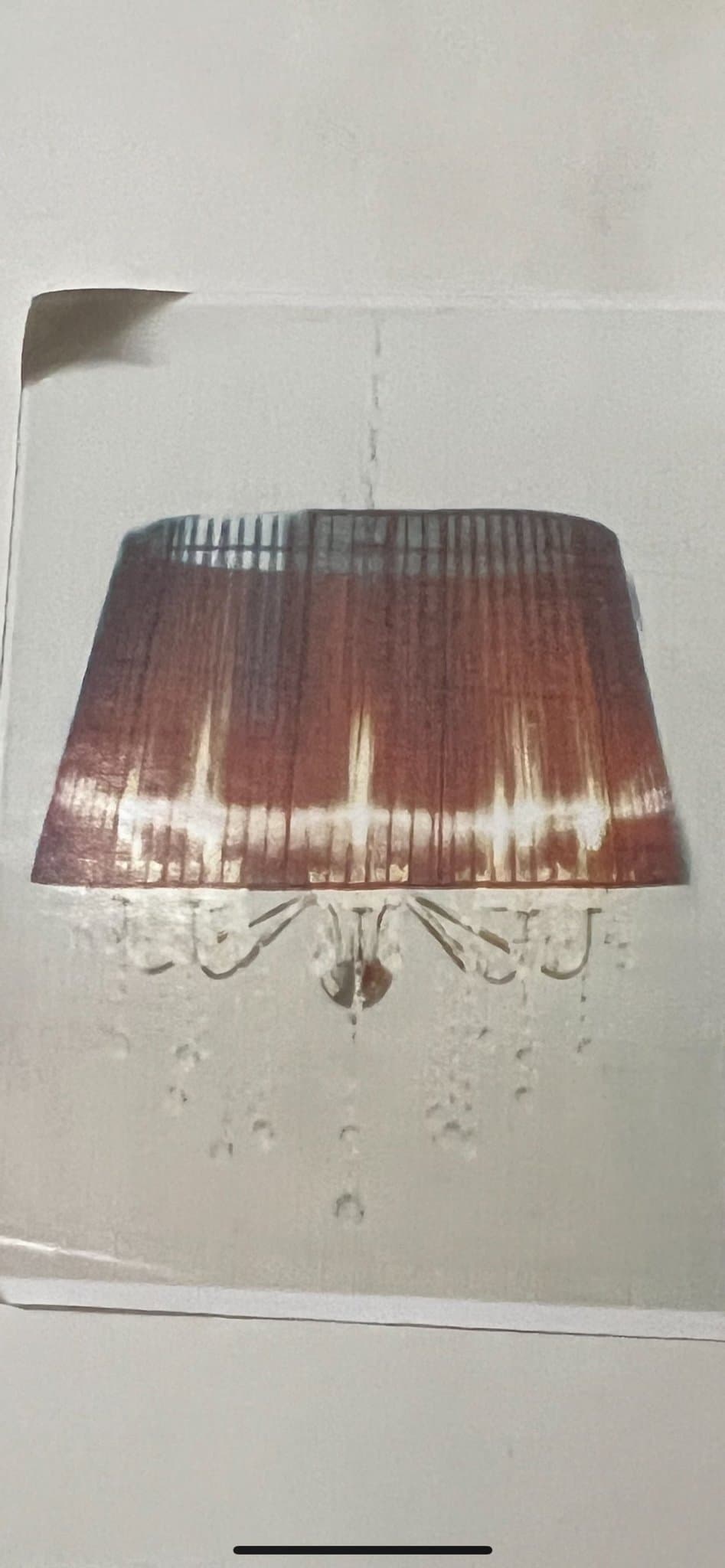 Svart lampa med skärm i organzatyg från Chilli