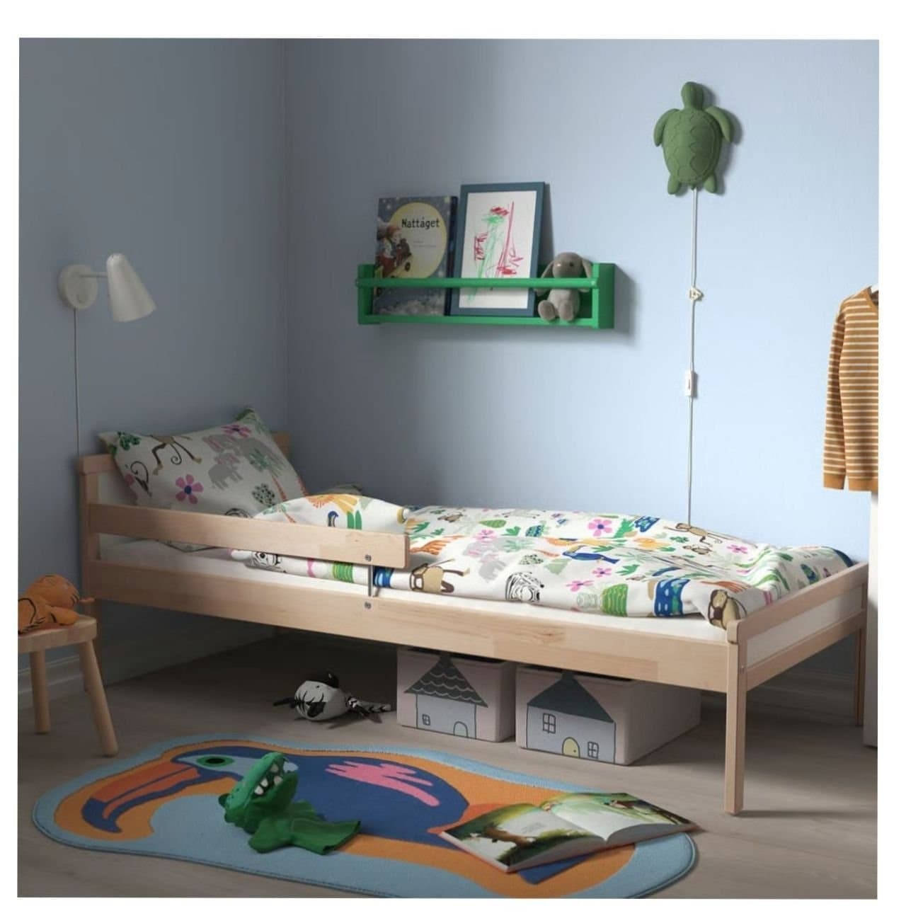 IKEA SNIGLAR Säng med madrass