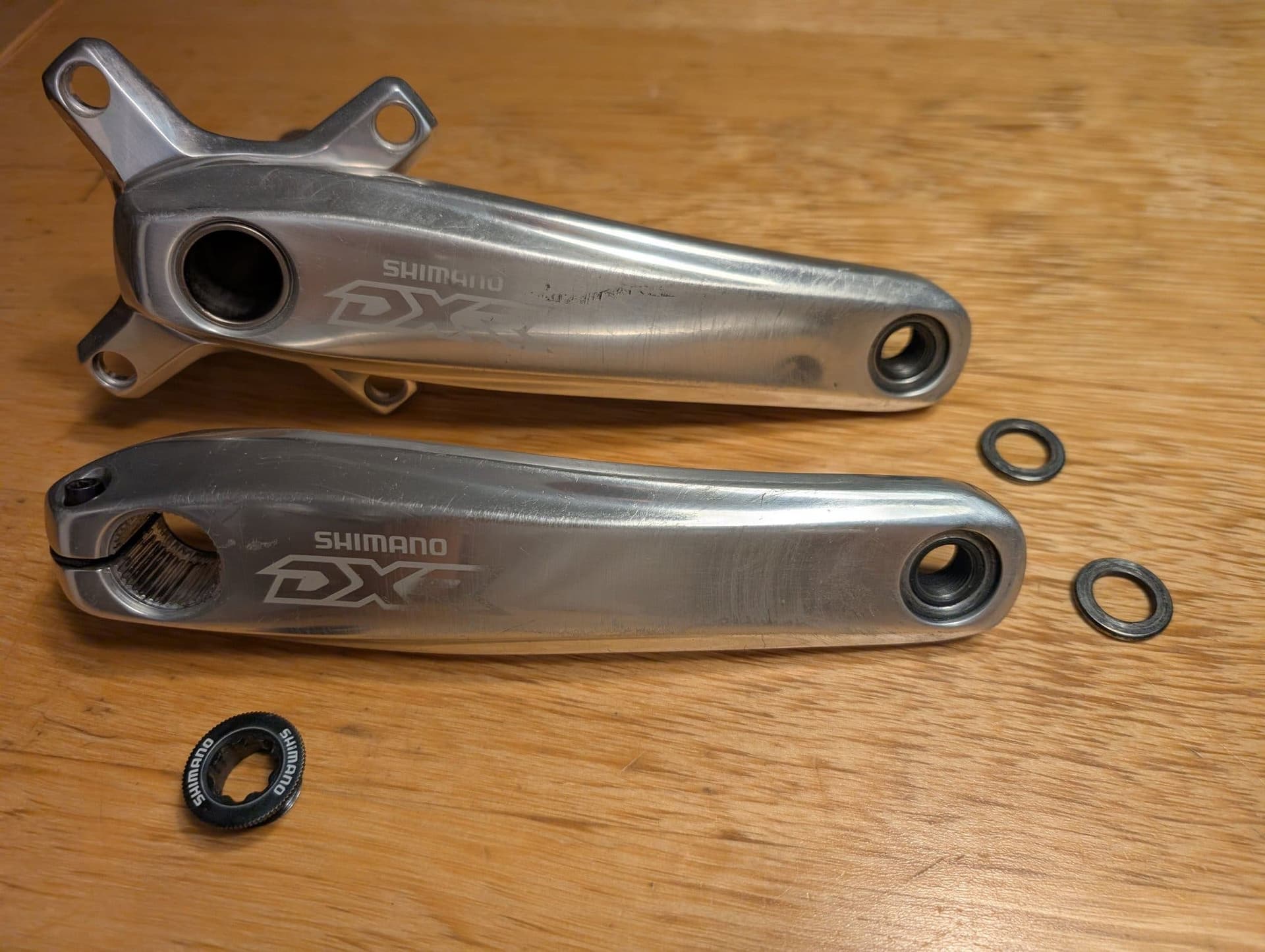 Shimano DXR 180mm vevparti, modell FC-MX70.