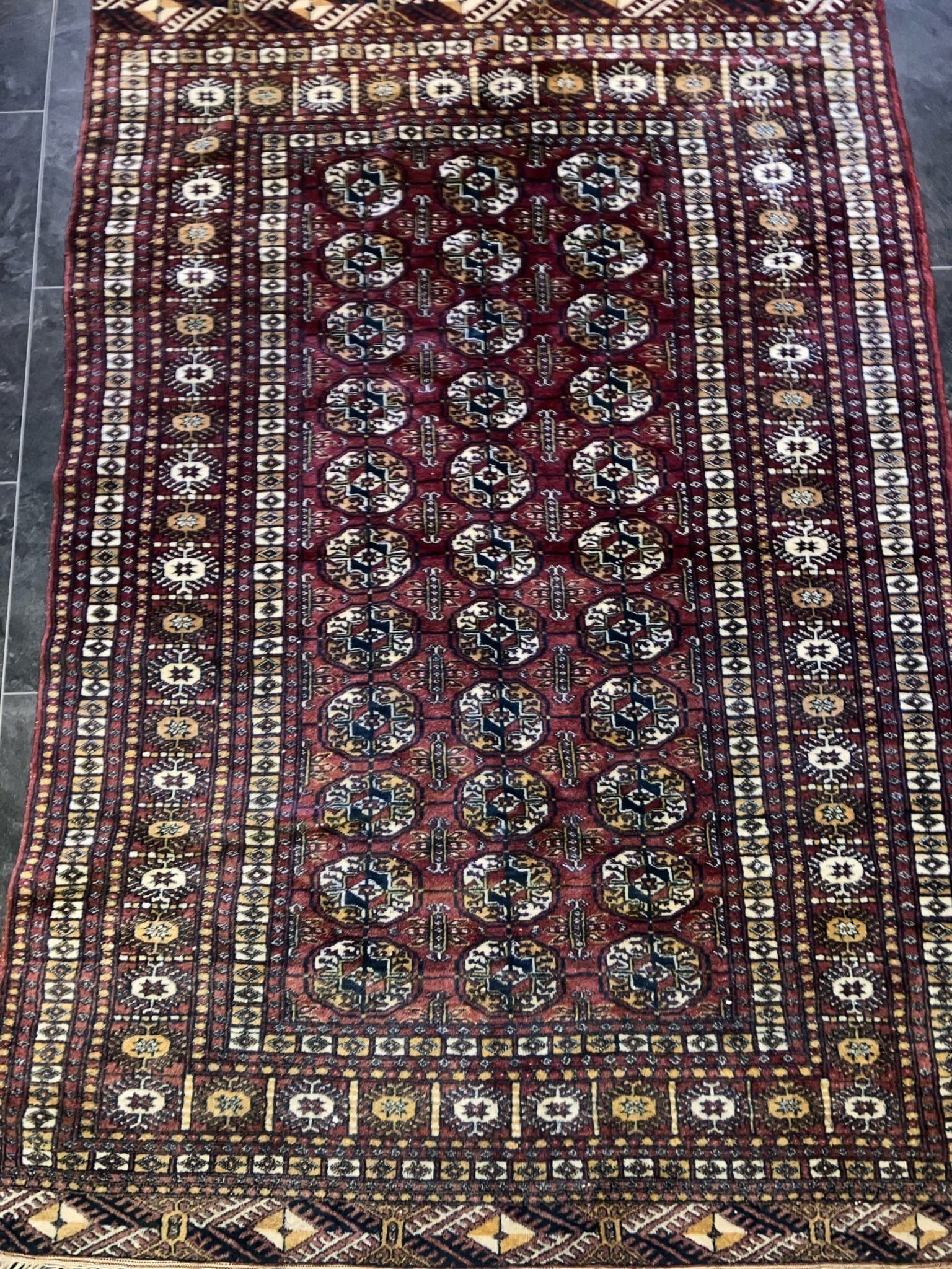 Orientalisk Matta handknuten tekke Bochara