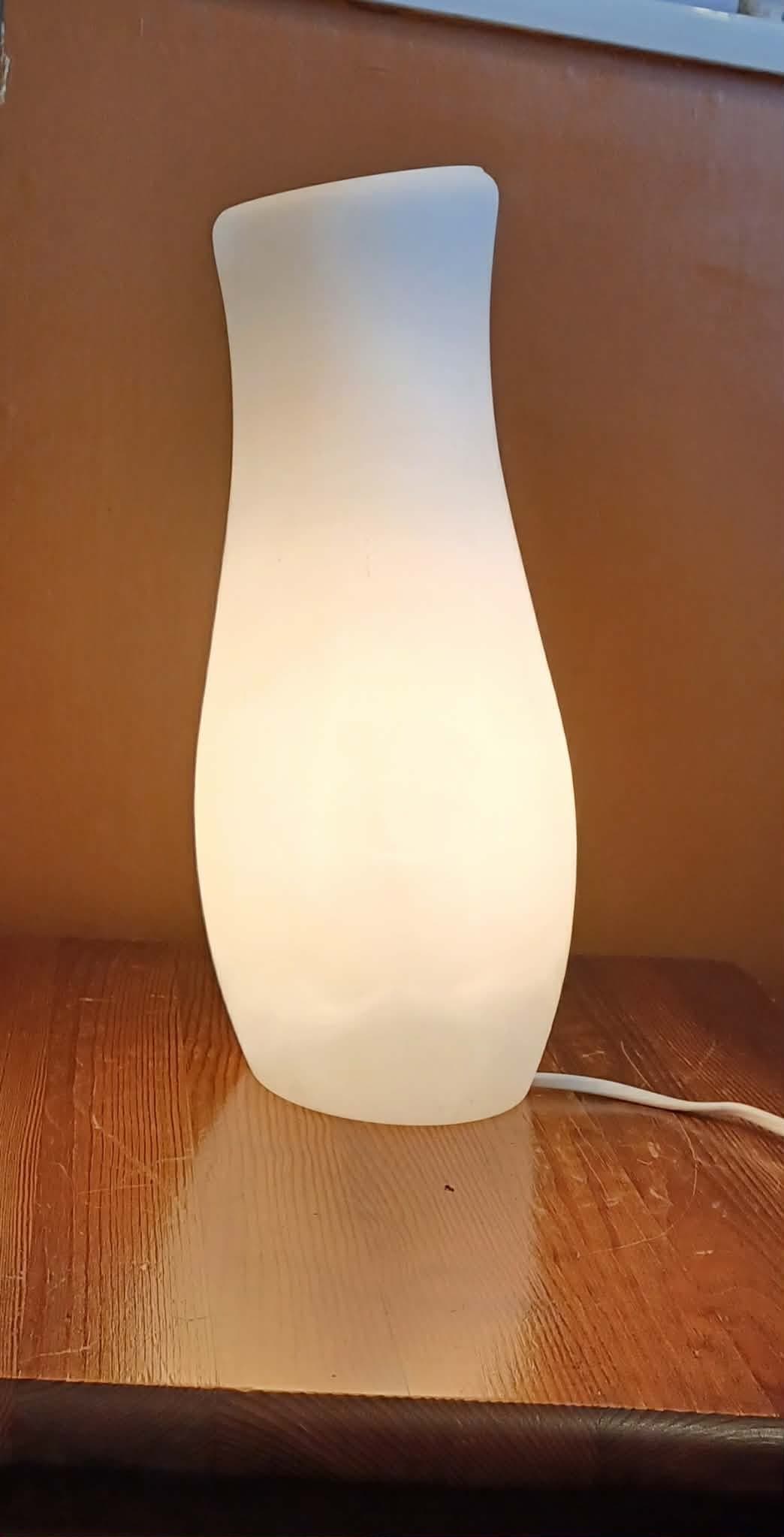Bordslampa i frostat glas, Mylonit Ikea, 30cm
