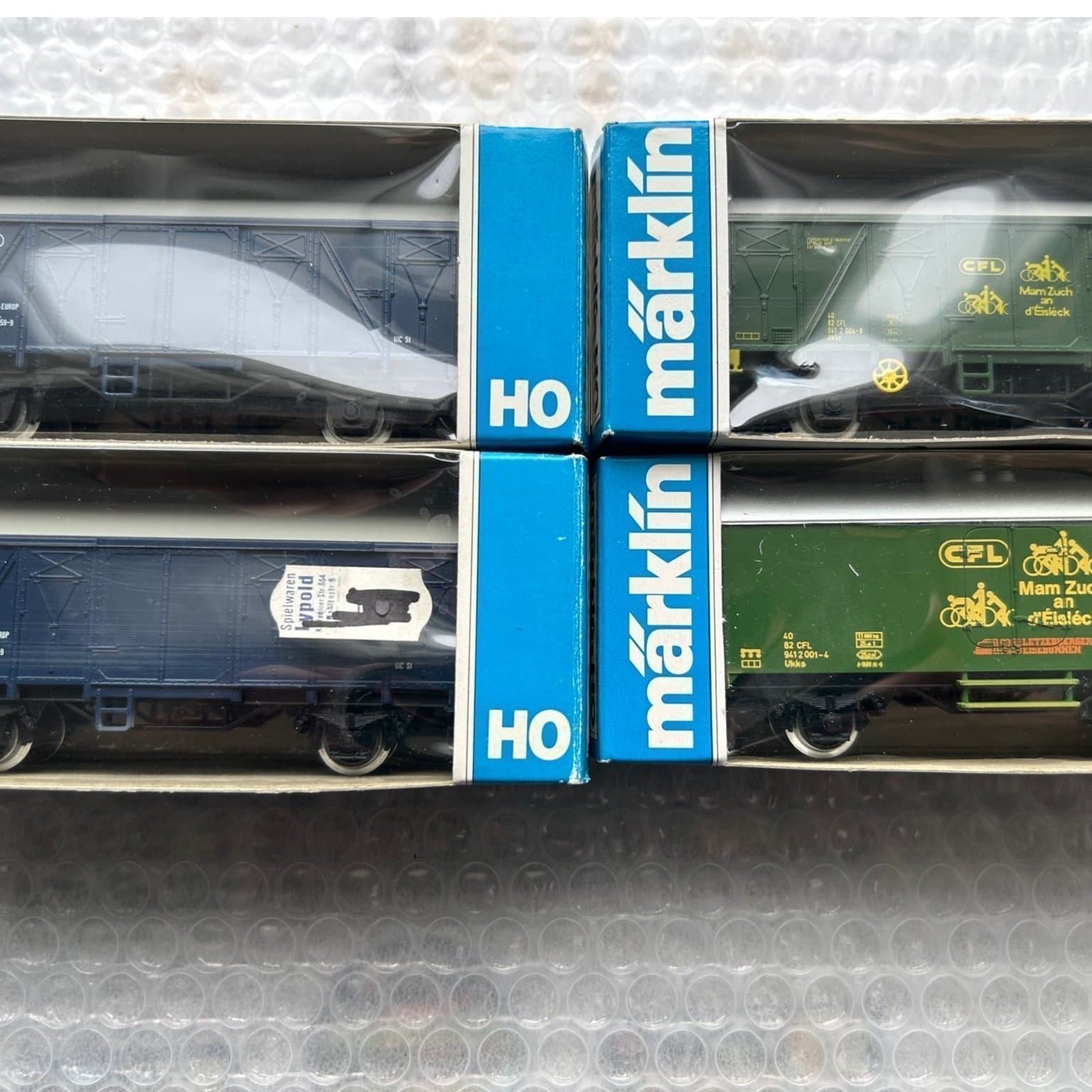 Märklin HO 4405 och 4491 Godsvagnar - 4-pack