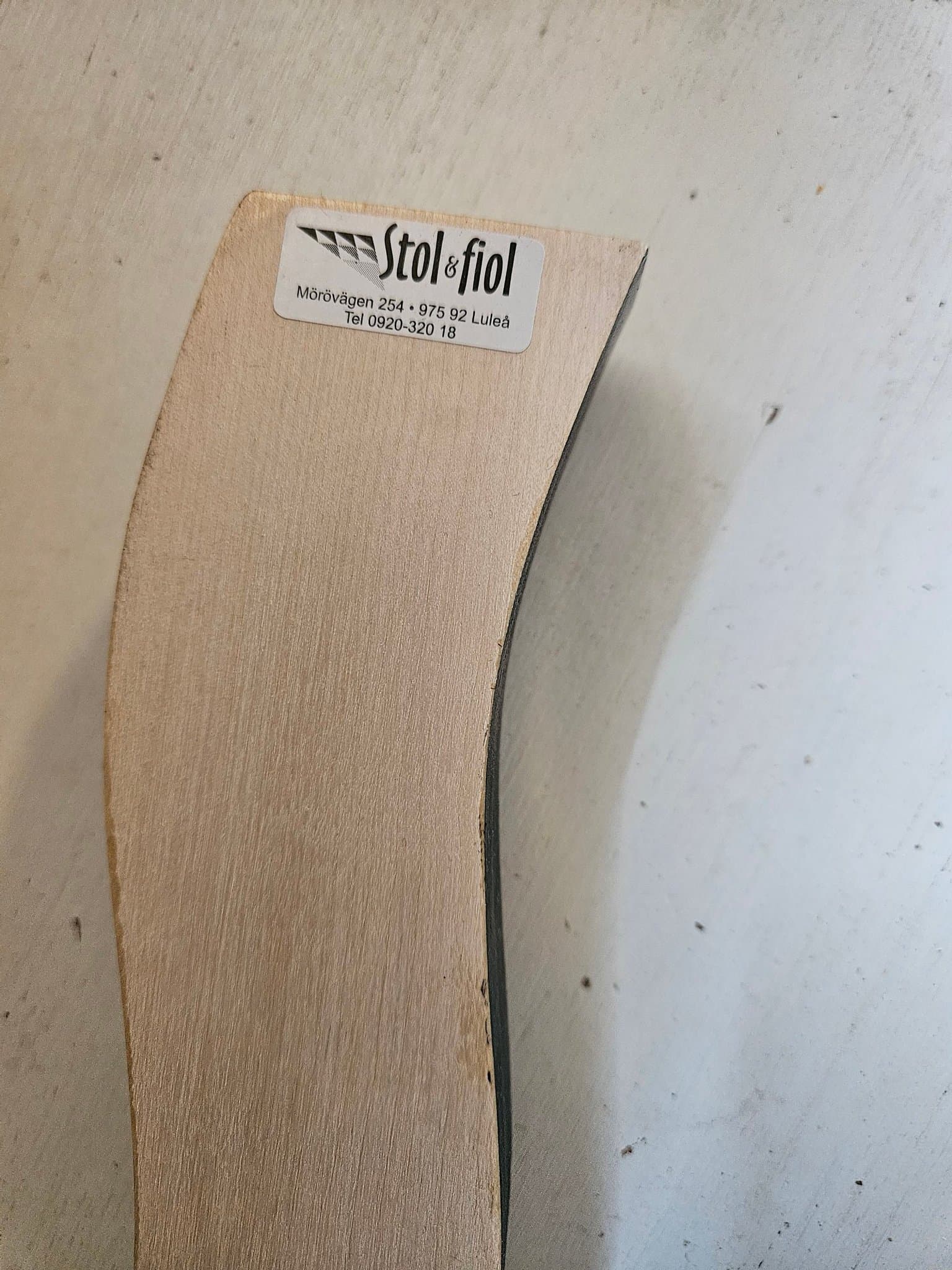 Ljusstake i trä Stol & Fiol, Luleå