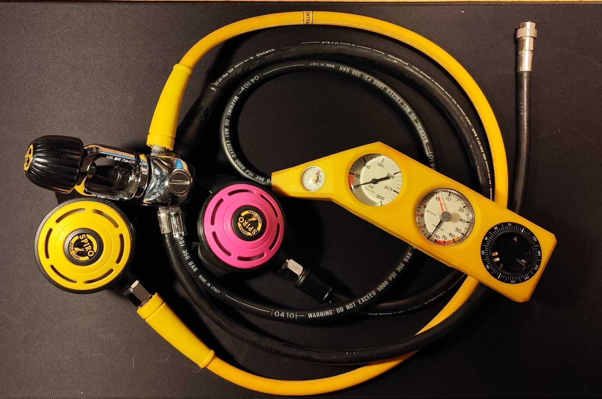 AQUA LUNG SPIRO SUPRA Dykregulatorpaket med manometer, djupmätare och kompass