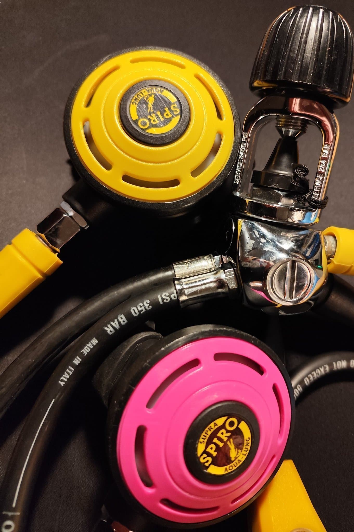 AQUA LUNG SPIRO SUPRA Dykregulatorpaket med manometer, djupmätare och kompass