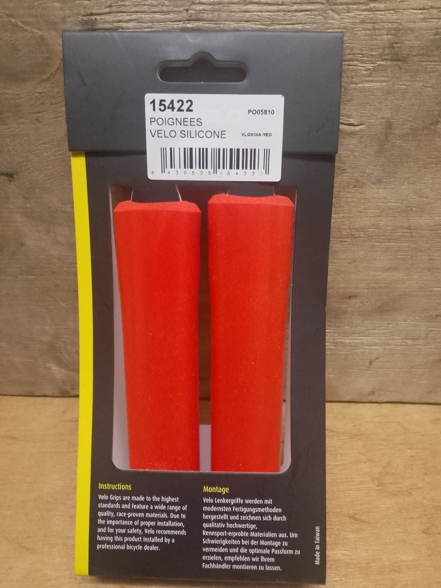 Röda velo silicone handtag