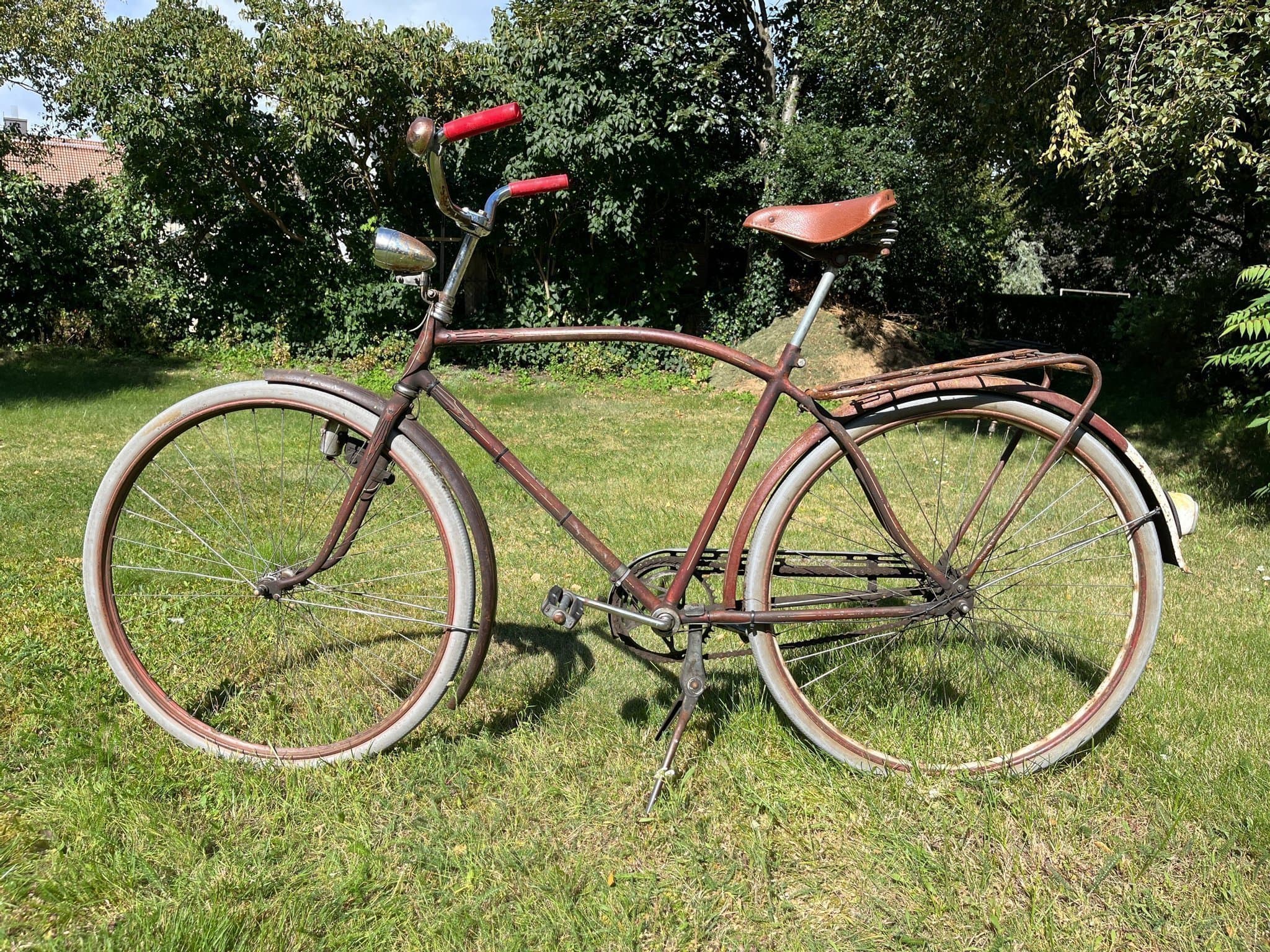 KING Gammal Äldre Veterancykel Herrcykel,Reto cykel,Vintage cykel,Antik cykel,Ok
