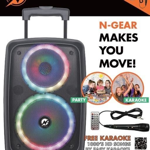 N-Gear The Flash 860 Blåtand med karaoke, mik, rent fint ljud.