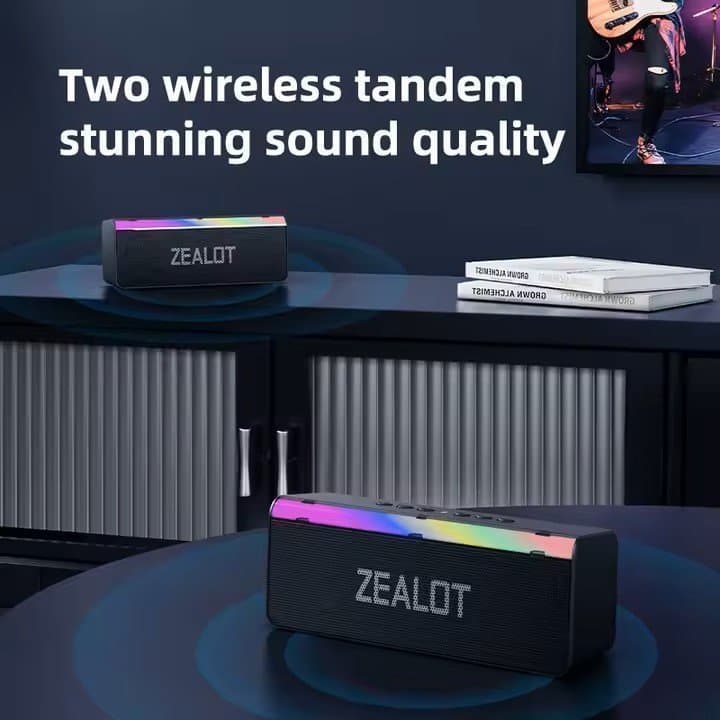 ZEALOT S72 Trådlös Högtalare med RGB-belysning