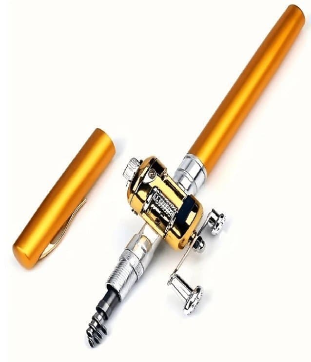 Mini fiskespö med fiskerulle