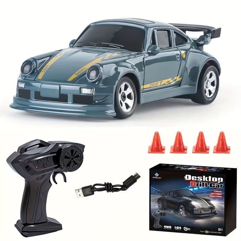 Mini Drift Racerbil 1:64 4WD tvåväxlad