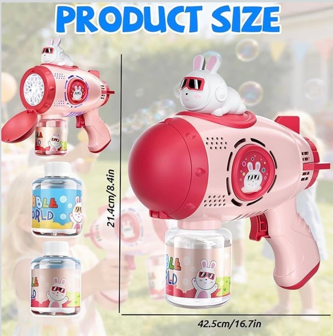Bubbelpistol för barn | Perfekta presenten | Automatisk Såpbubblemaskin