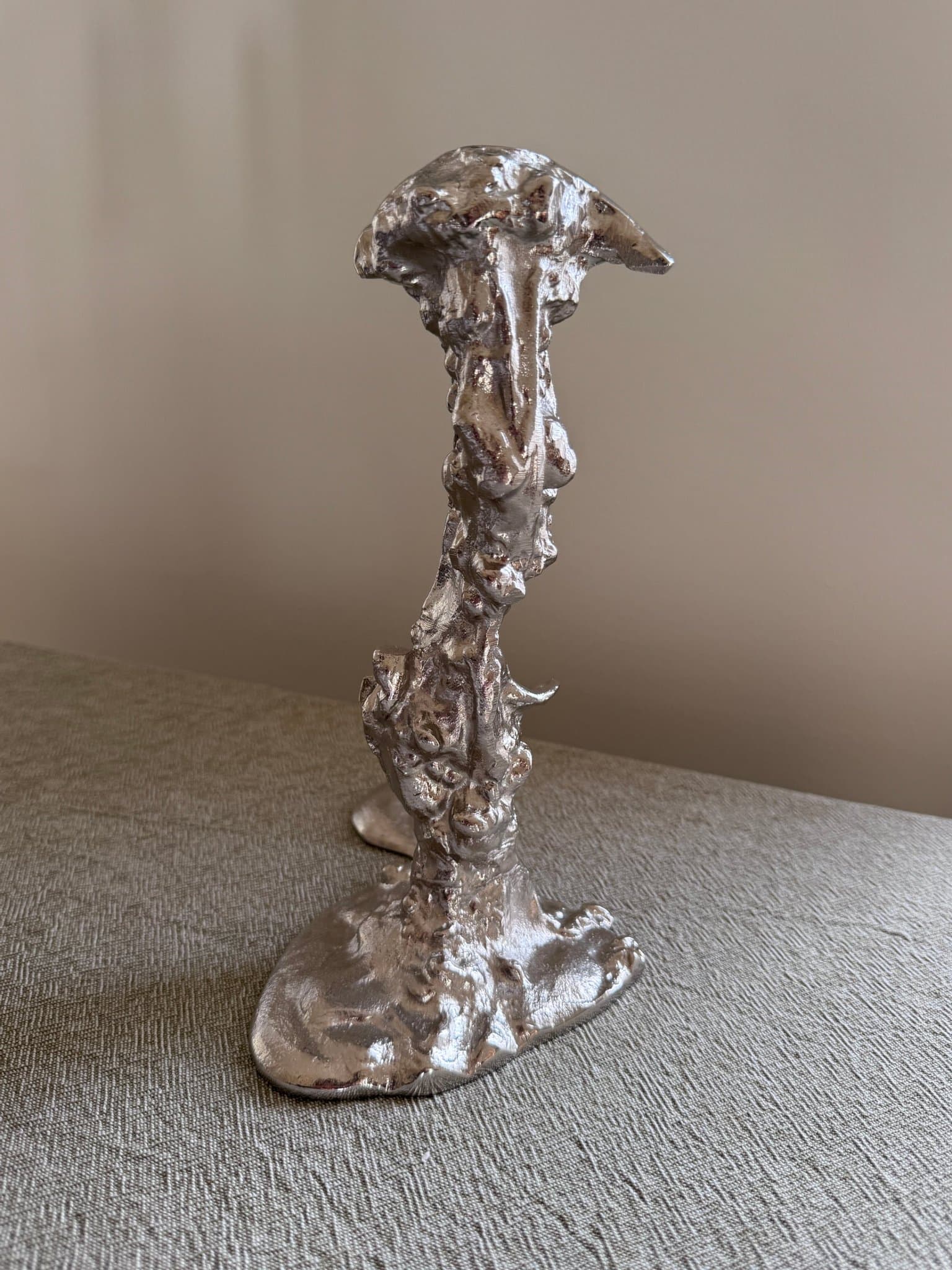 Pols Potten, Drip Ljusstake L, 25cm, Silverfärgad, Nyskick