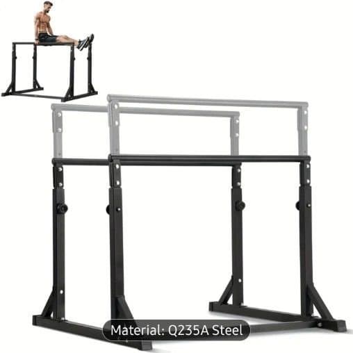 Justerbara parallella stänger för dips och calisthenics