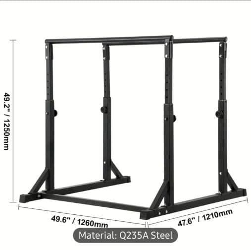 Justerbara parallella stänger för dips och calisthenics