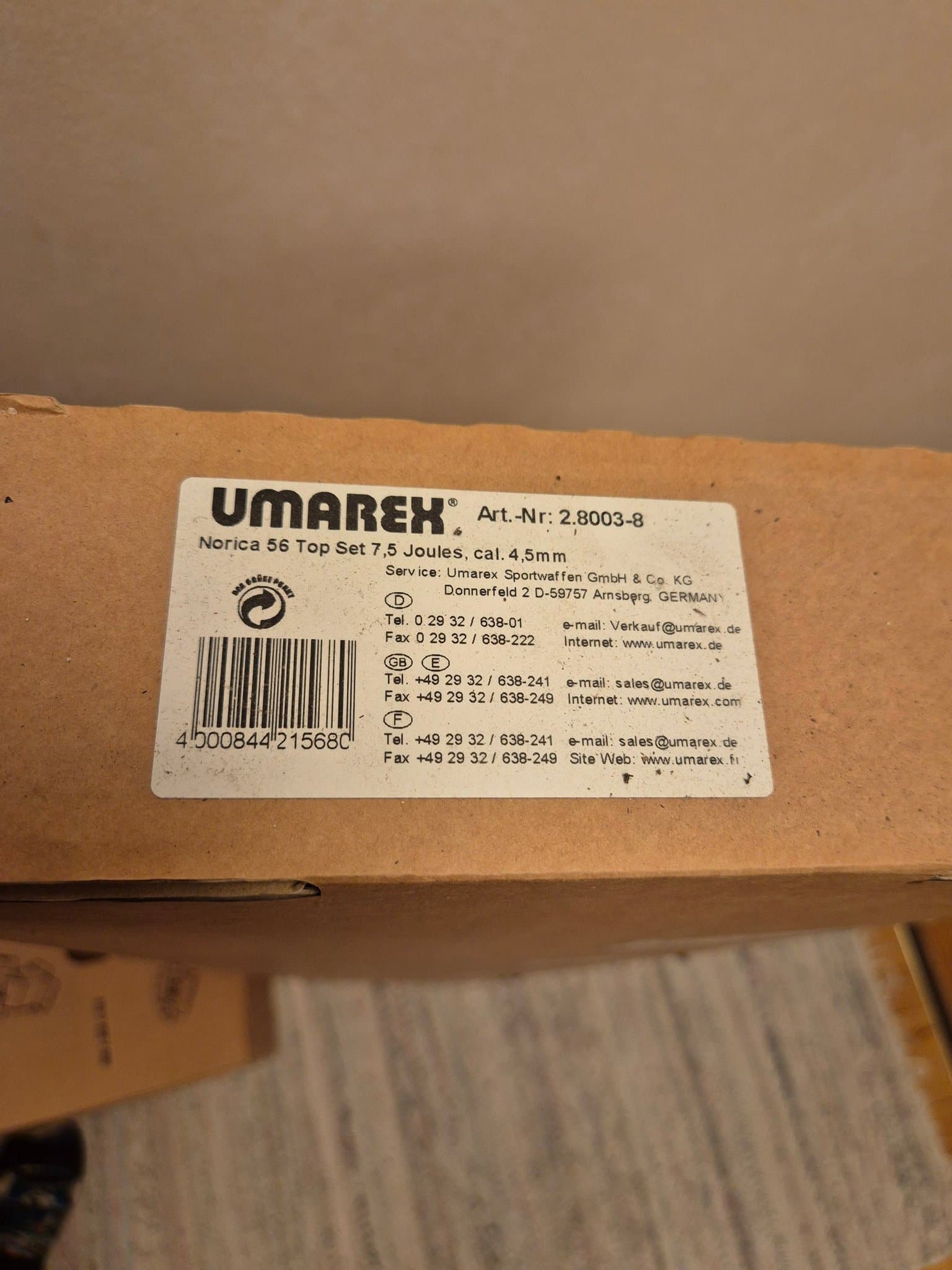 Umarex Norica 56 Top Set luftgevär 4,5 mm