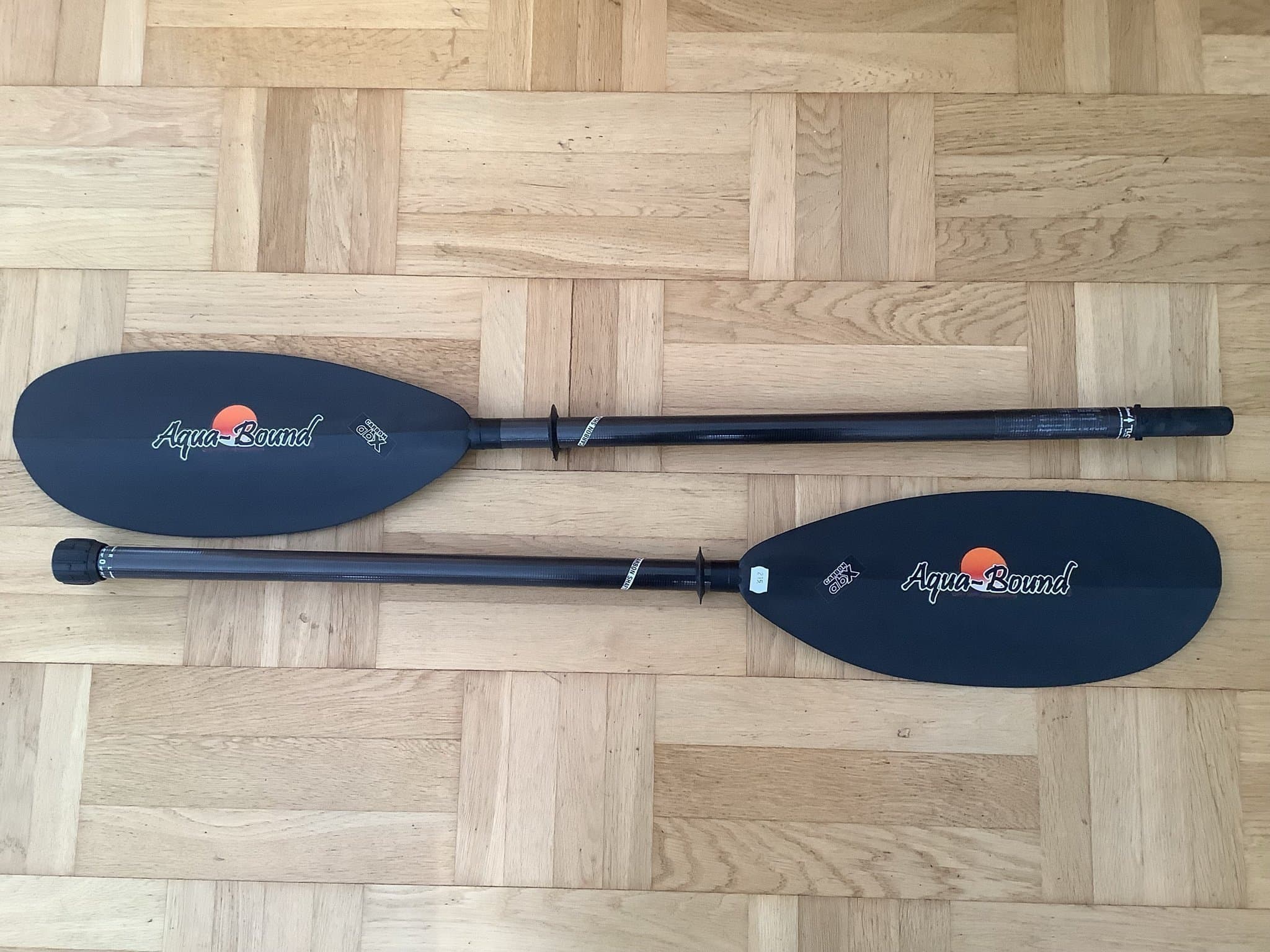 Ny Paddel i kolfiber Aqua Bound Manta Ray carbon abX - 2 delad - 215 cm