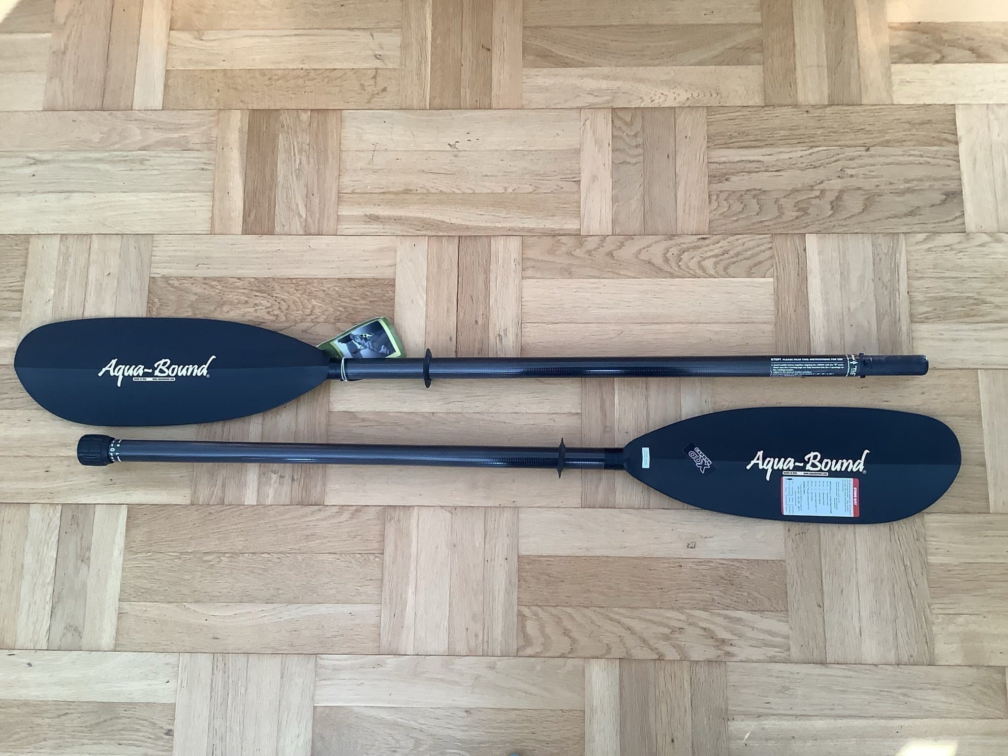 Ny Paddel i kolfiber Aqua Bound Sting Ray carbon abX - 2 delad - 235 cm