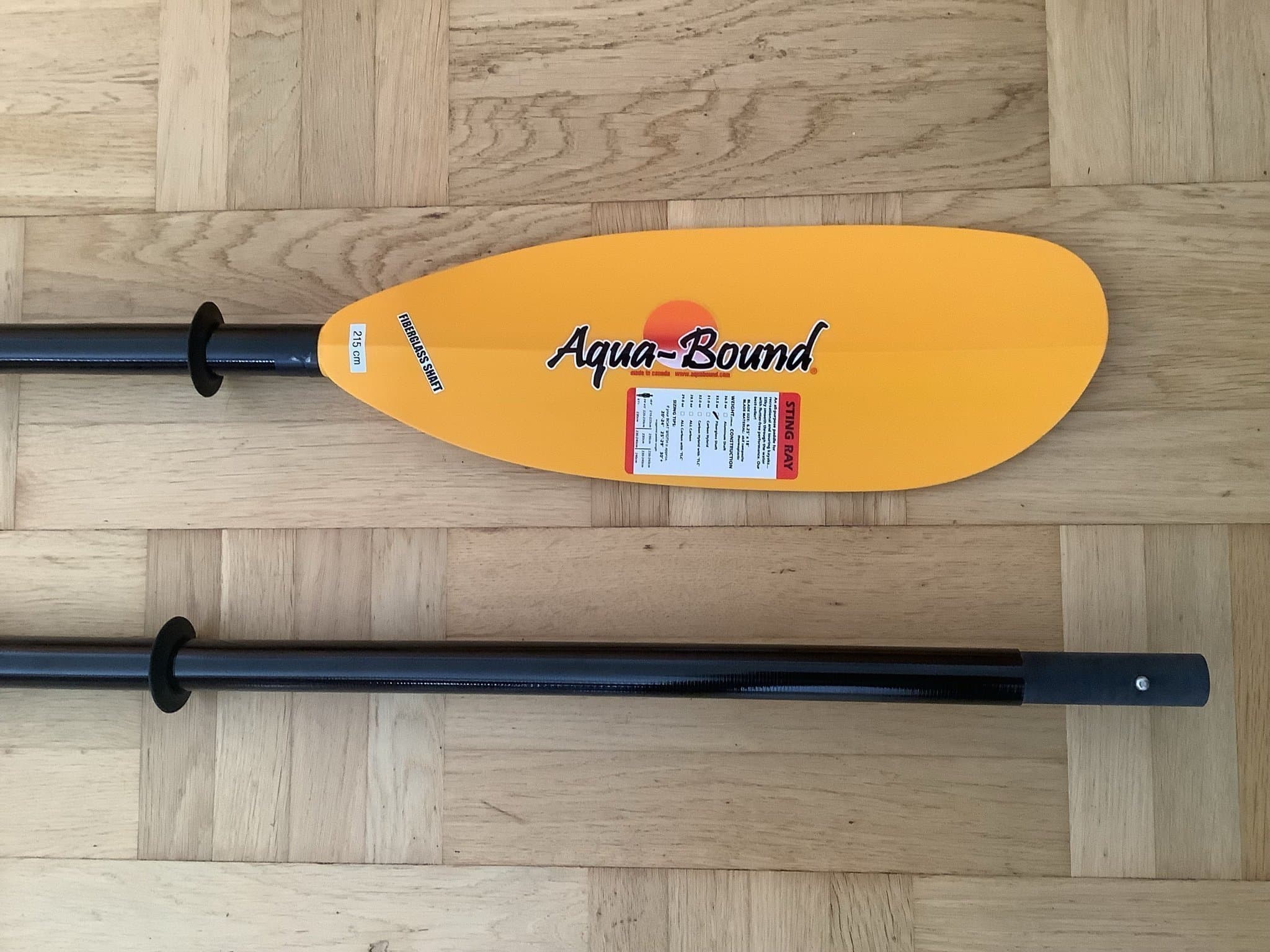 Ny Paddel i glasfiber Aqua Bound Sting Ray - 2 delad - 215 cm