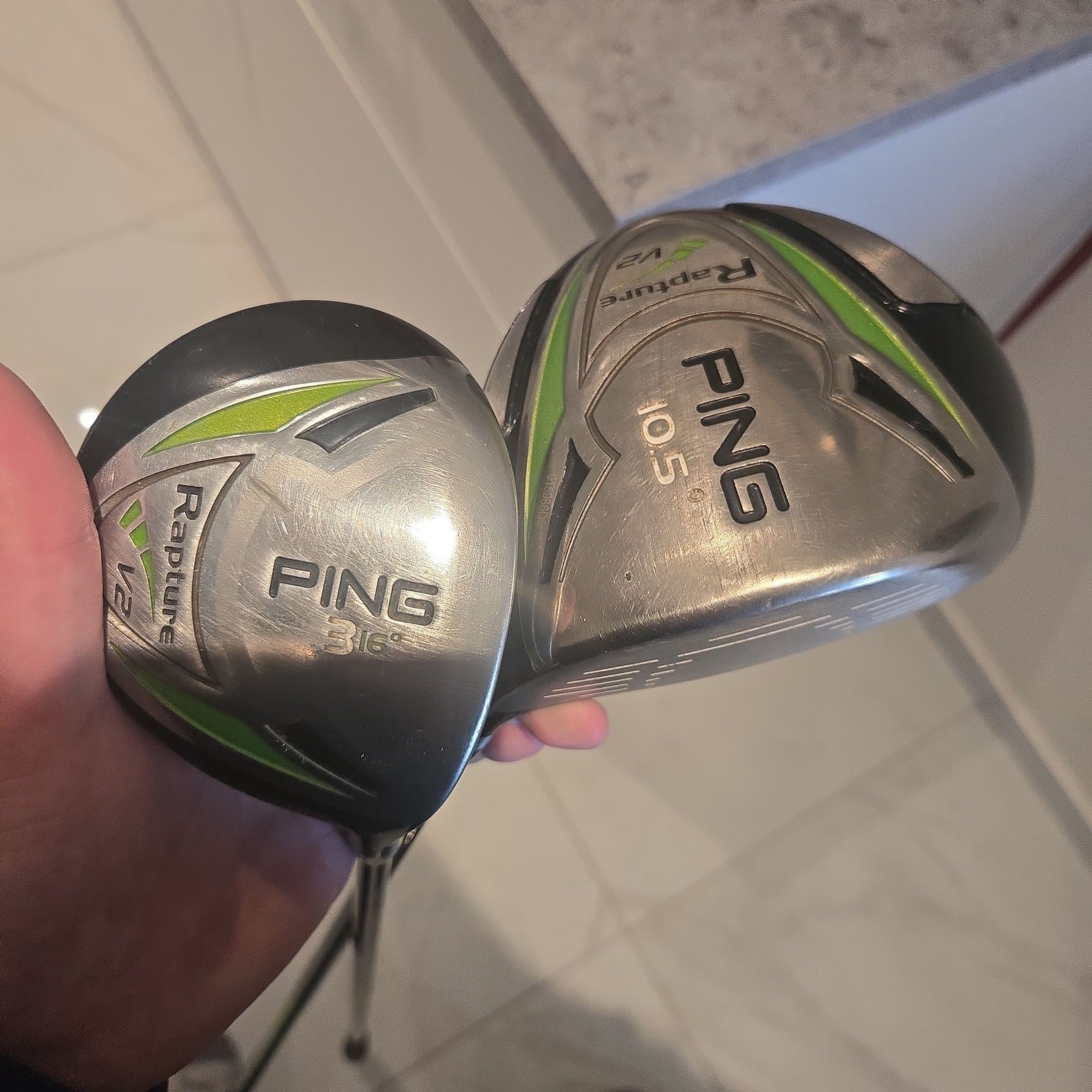 Ping Rapture V2 Golfklubbor - Driver 10.5° och 3-Wood 16°