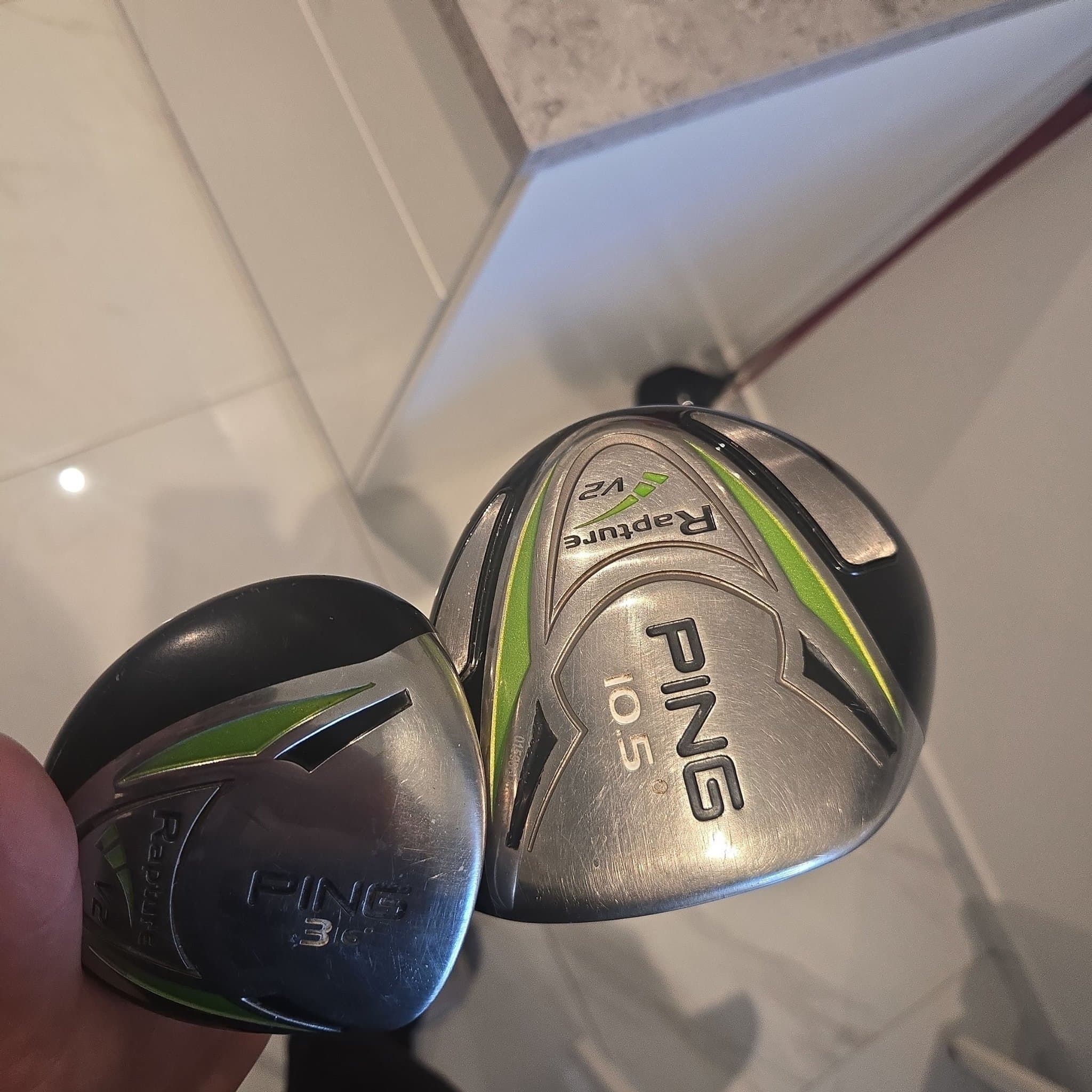 Ping Rapture V2 Golfklubbor - Driver 10.5° och 3-Wood 16°