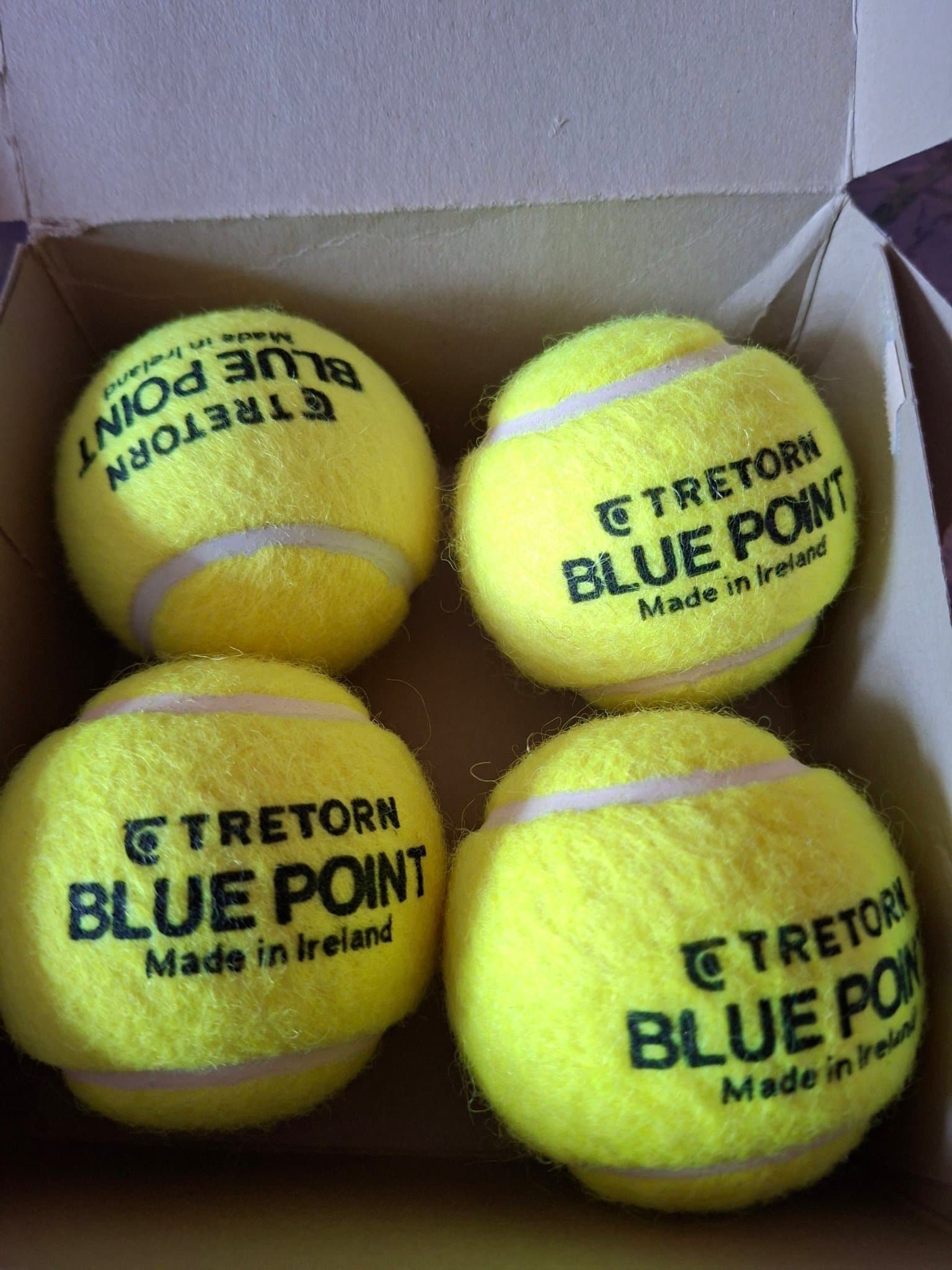 Tretorn Blue Point tennisbollar, 4-pack