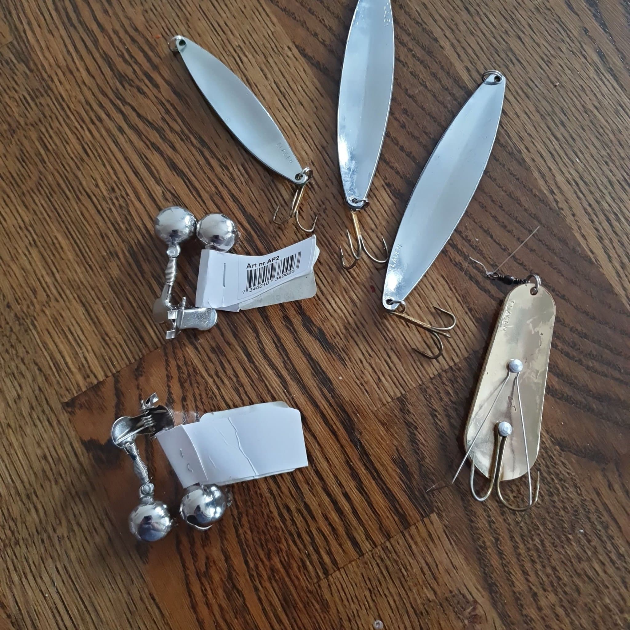 Fiske tillbehör/ spöpingla dubbel-metall