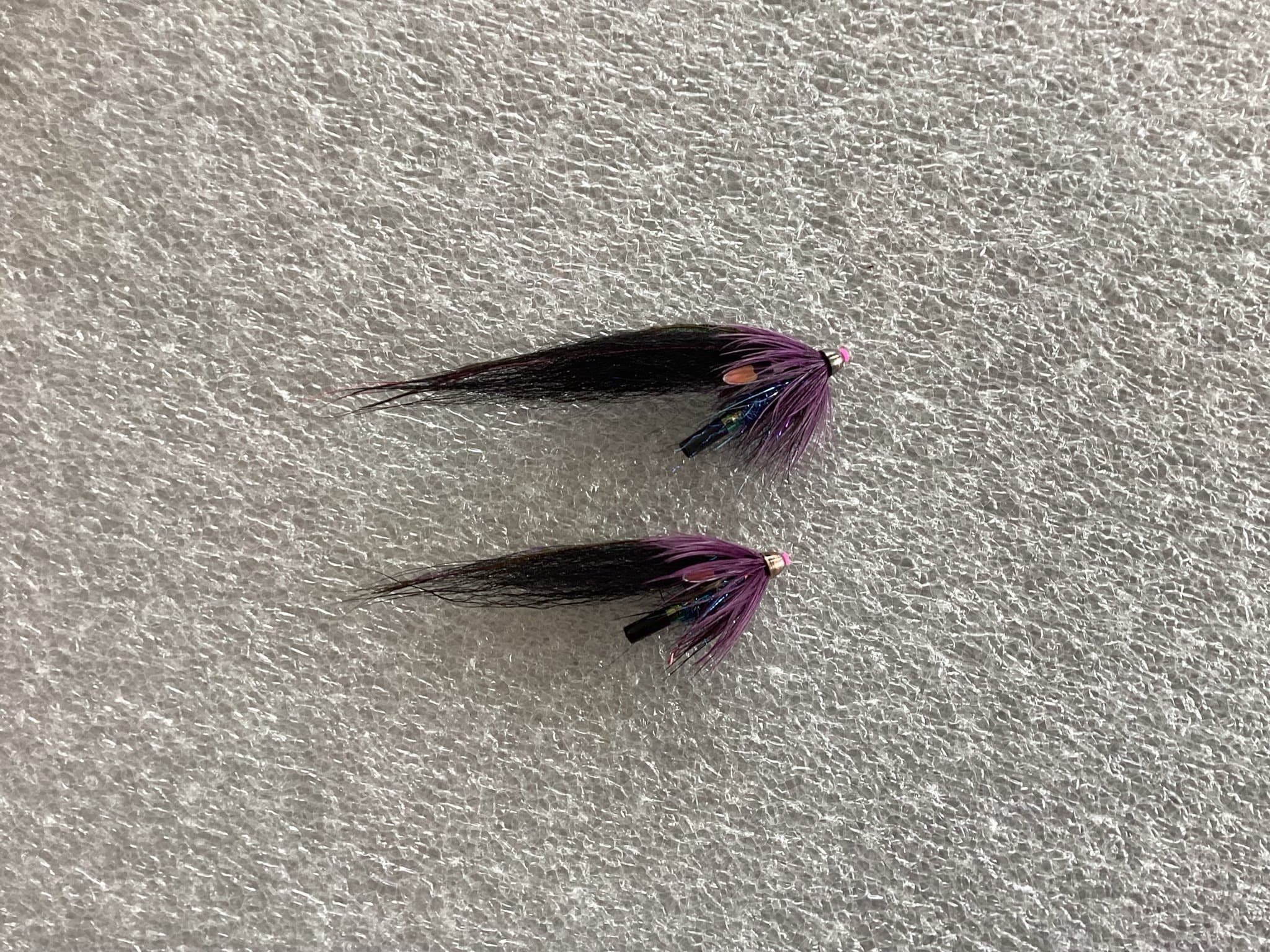 Flugor för fiske - Lila och svarta