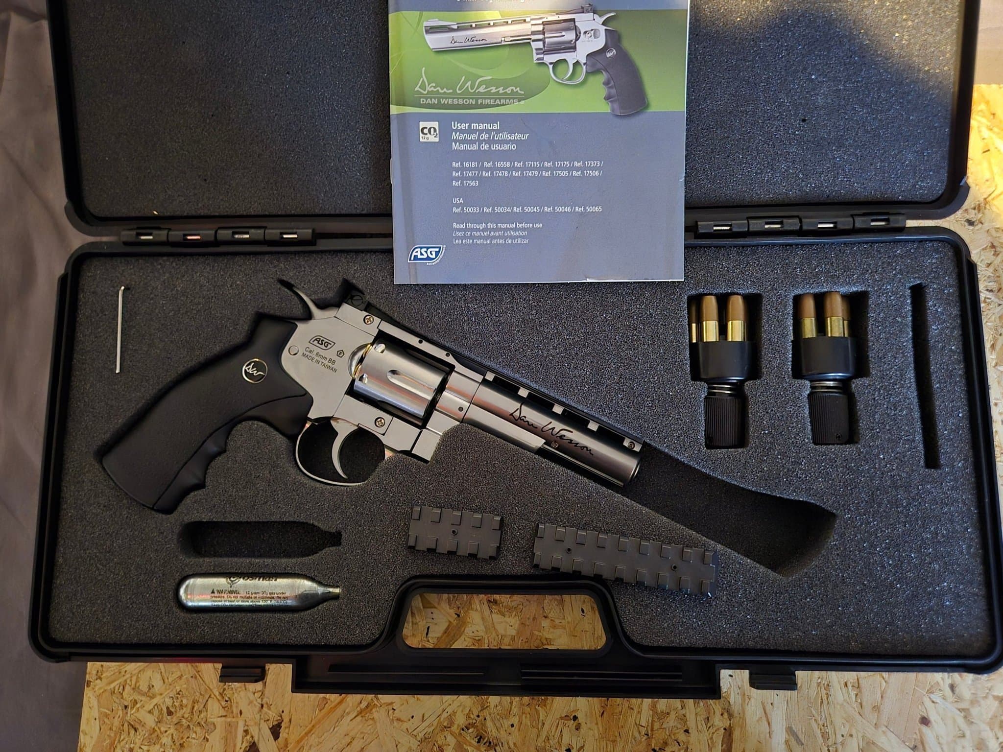 Dan Wesson 4” Airsoft Revolver – CO2 – Full Metal – 6mm BB – ASG