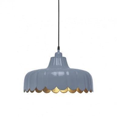 Wells Taklampa, Denim/Guld, 43cm
