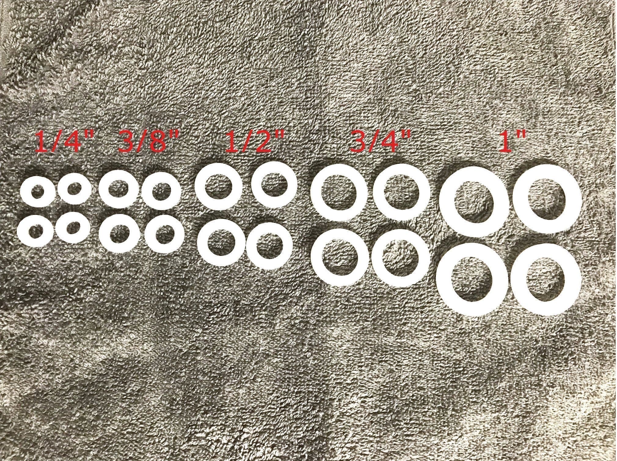 Packningssats, Silikonpackning (Silikon tätningsbricka)1/4" 3/8" 1/2" 3/4" 1"X20