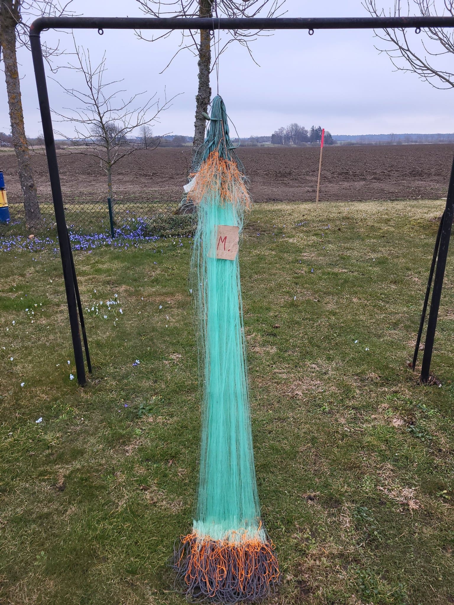 Nytt Fiskenät flundra sik lax öring knutavstånd 60mm, , längd 64 m. djup 1,8m M