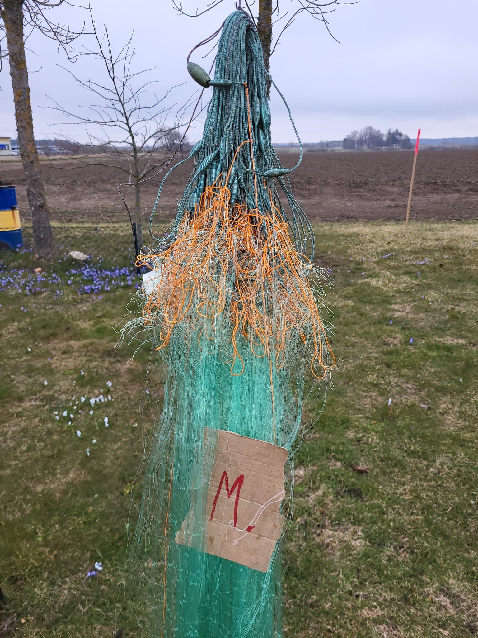 Nytt Fiskenät flundra sik lax öring knutavstånd 60mm, , längd 64 m. djup 1,8m M