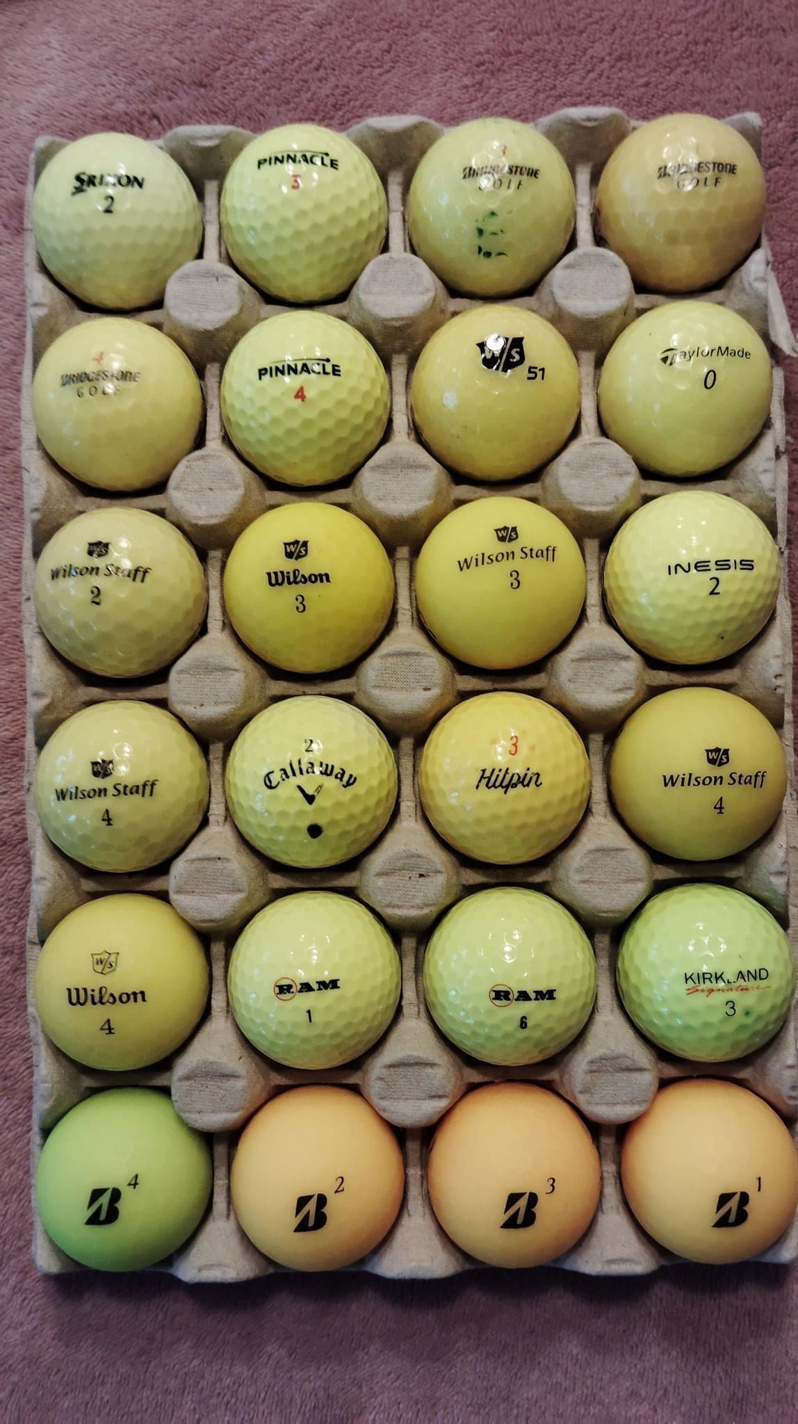 24 st gula golfbollar – Mix Deluxe